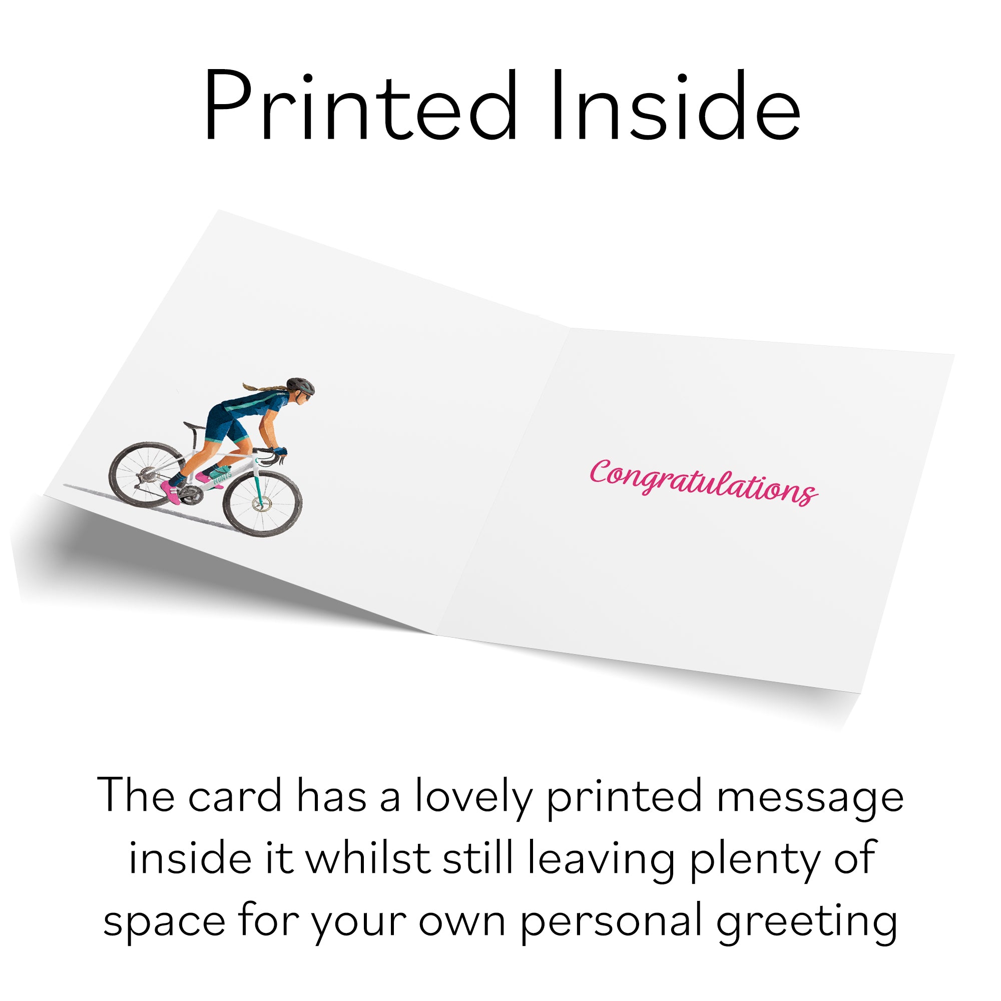 Female Cycling New Job Card Milo's Gallery