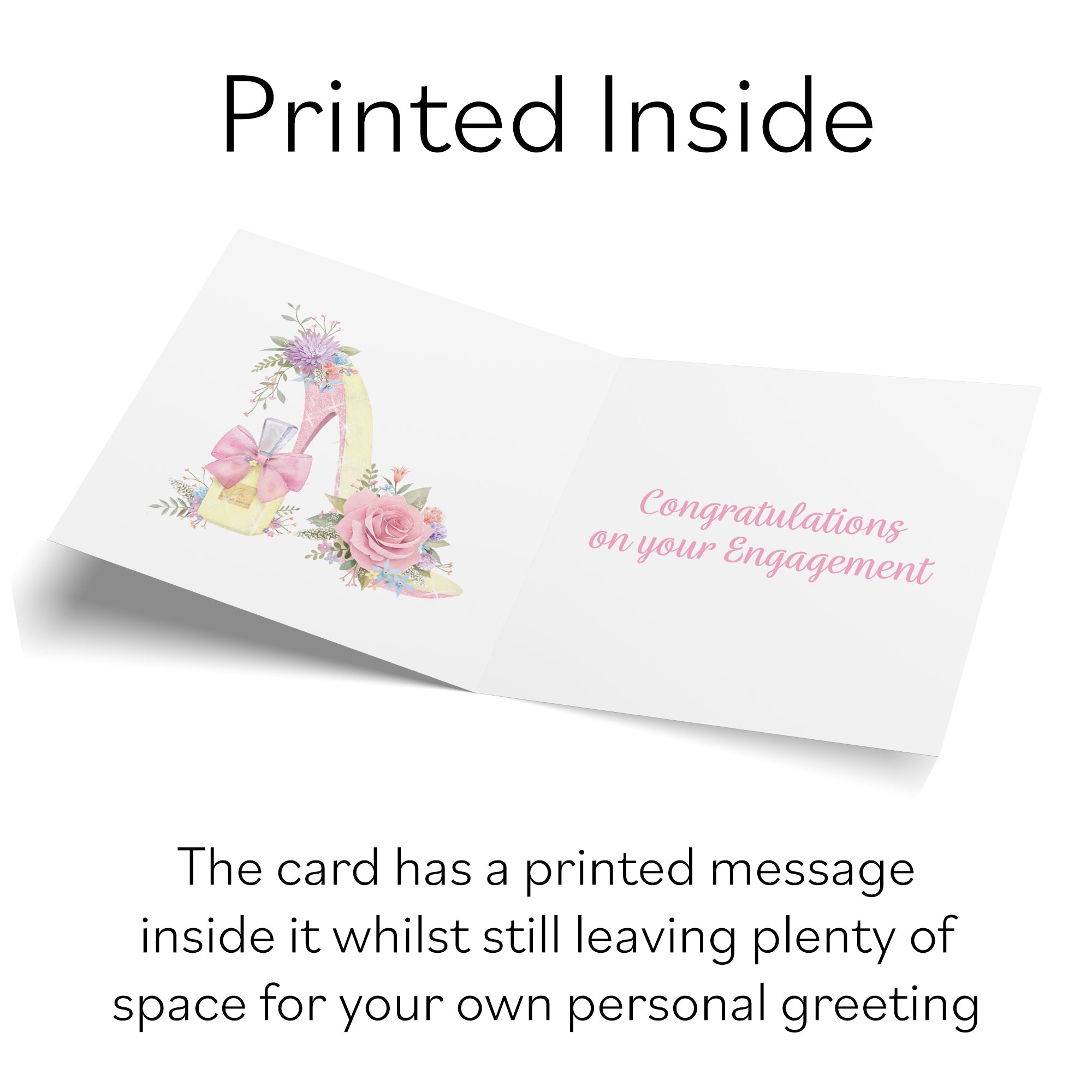 High Heel And Perfume Engagement Card Milo's Gallery