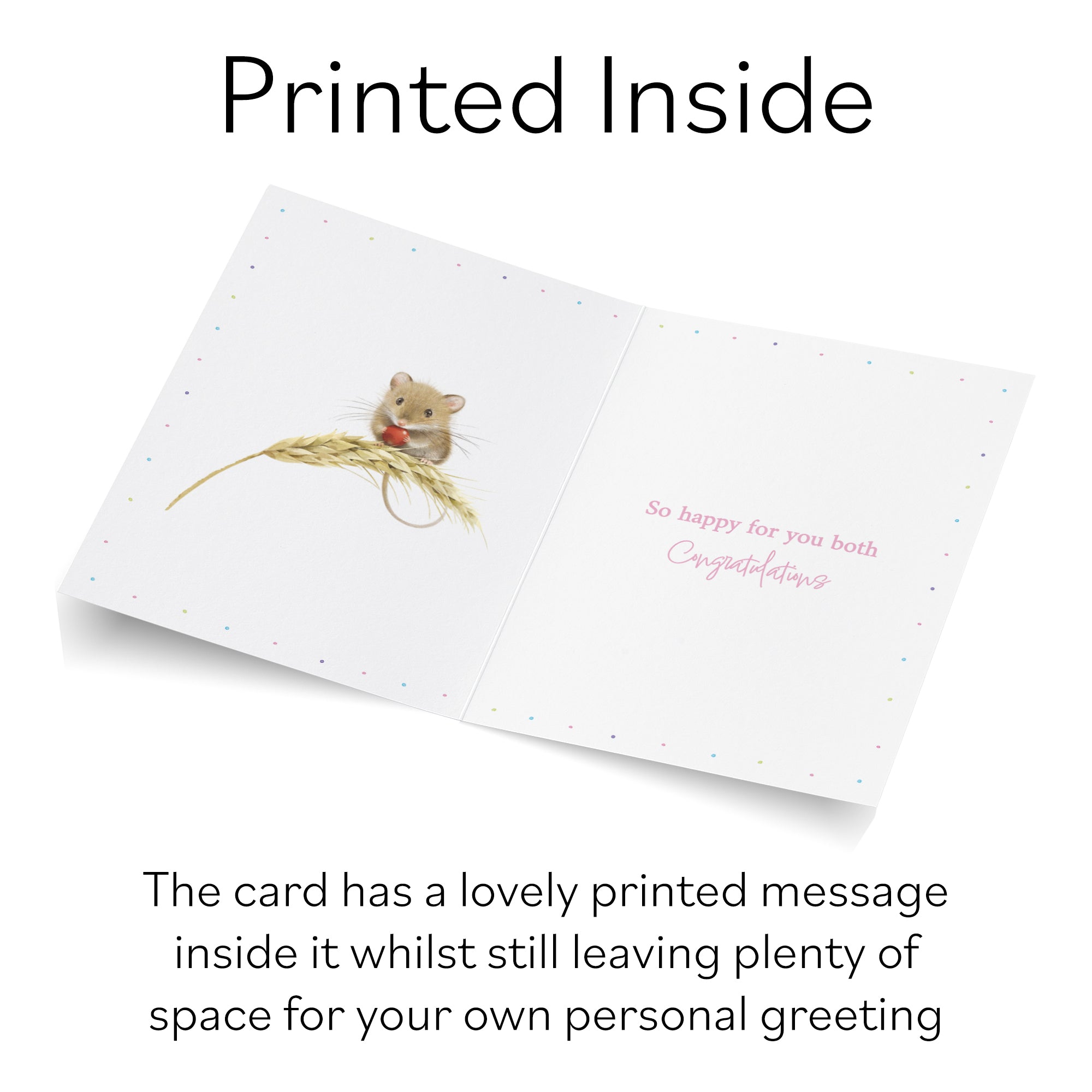 Harvest Mice Engagement Card Milo's Gallery