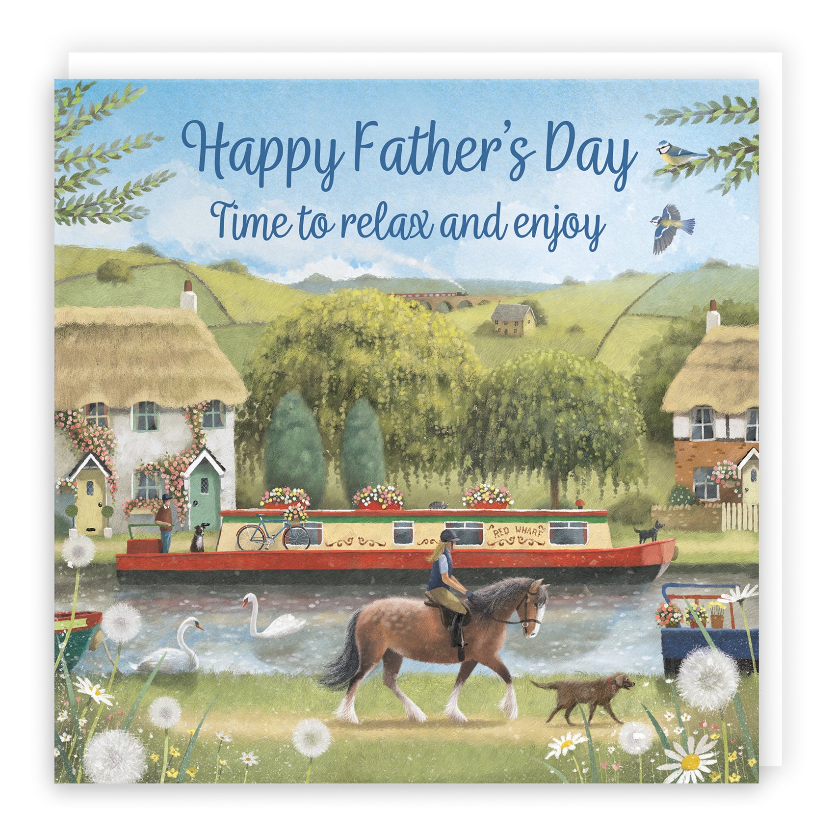 Canal Countryside Father's Day Card Milo's Gallery