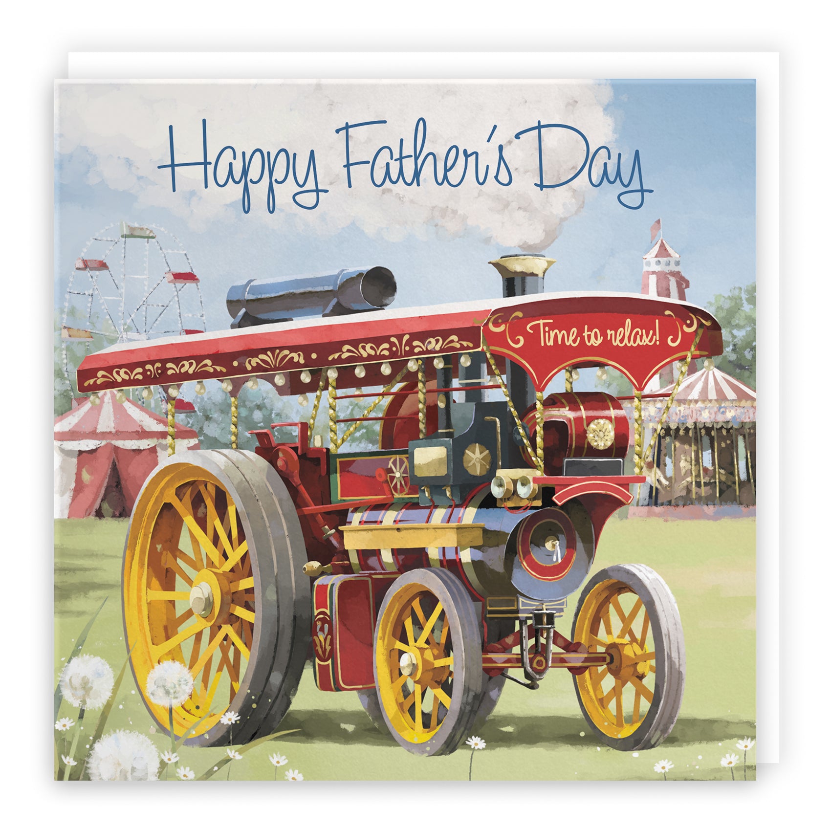 Traction Engine Father's Day Card Milo's Gallery