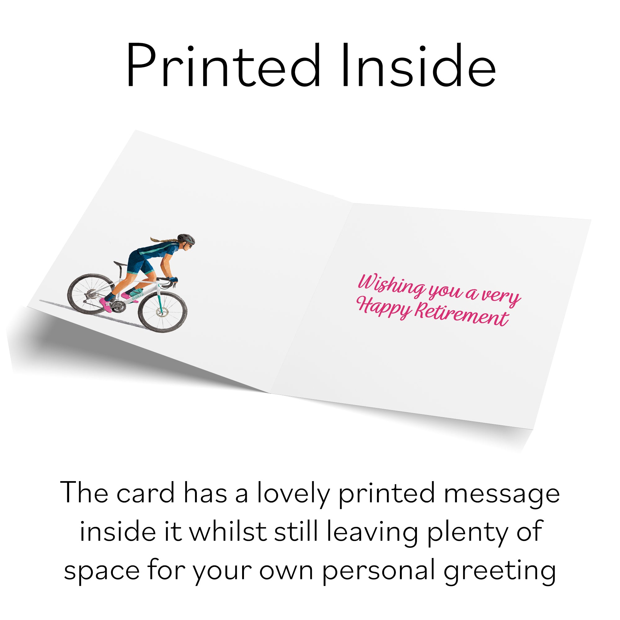 Female Cycling Retirement Card Milo's Gallery