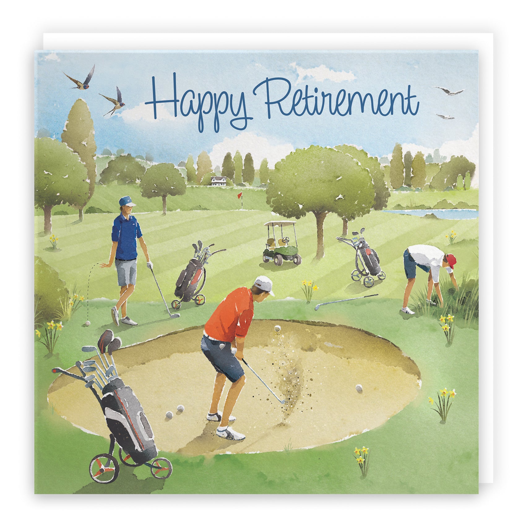 Male Golfing Retirement Card Milo's Gallery
