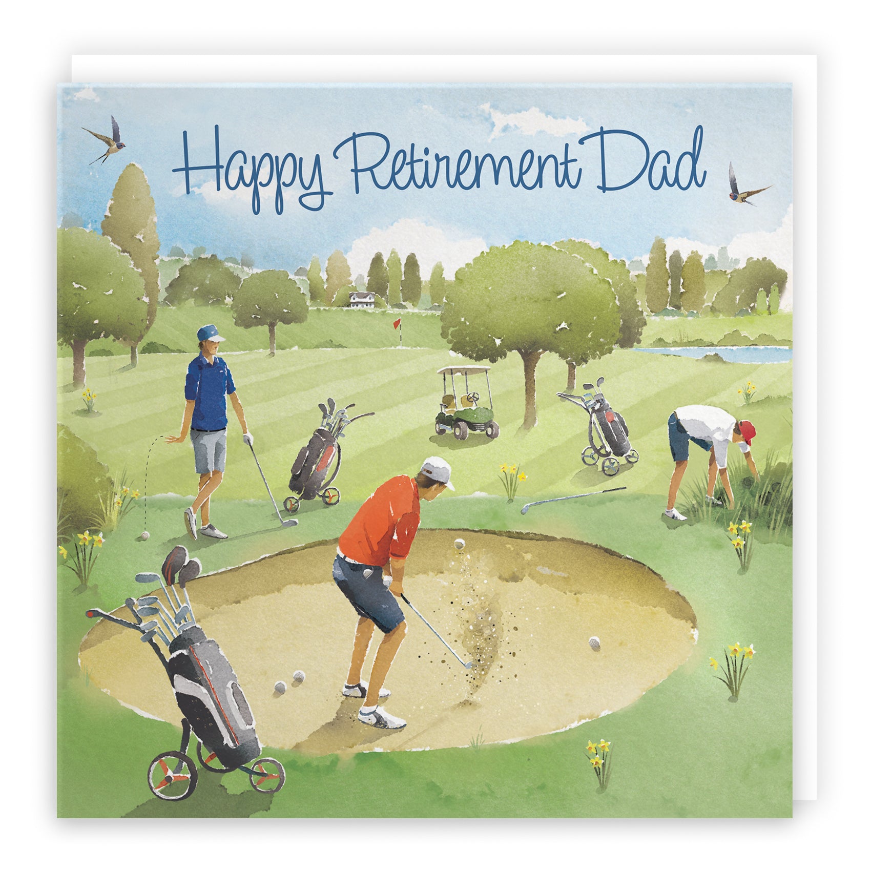 Male Golfing Retirement Card Milo's Gallery