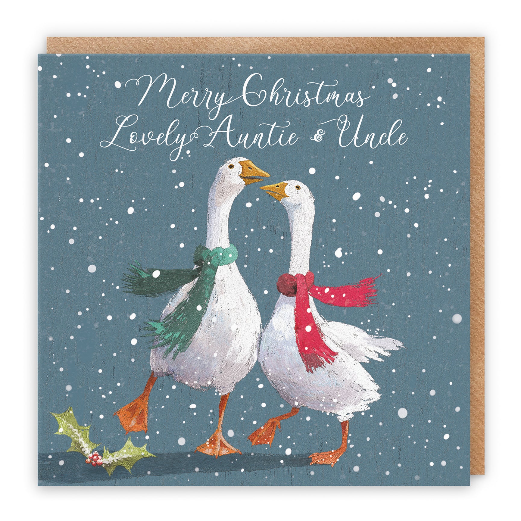 Festive Geese Christmas Card Milo's Gallery