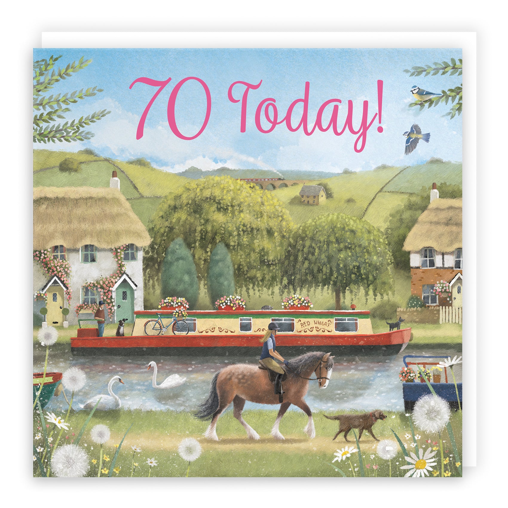 Canal Countryside Birthday Card Milo's Gallery