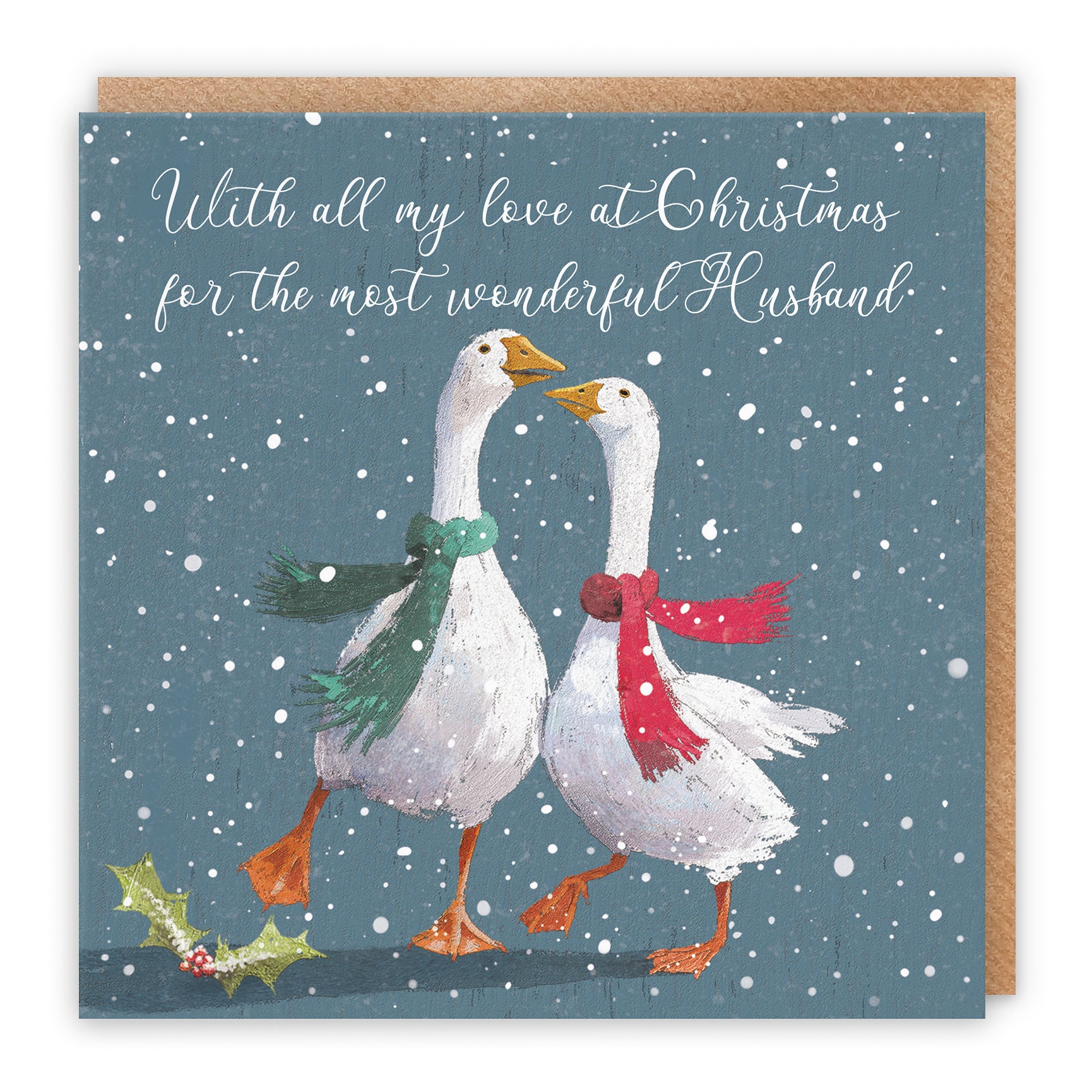 Festive Geese Christmas Card Milo's Gallery