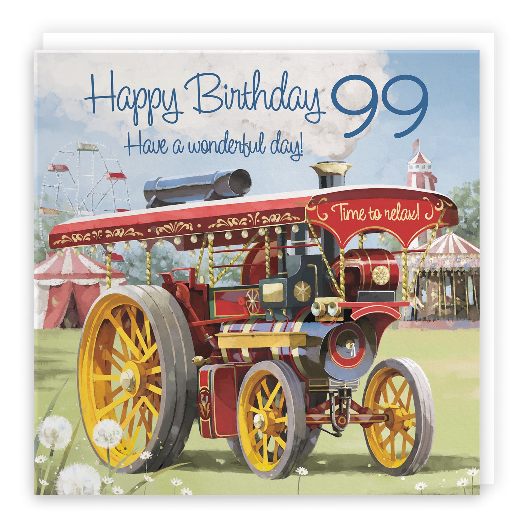 Traction Engine Birthday Card Milo's Gallery