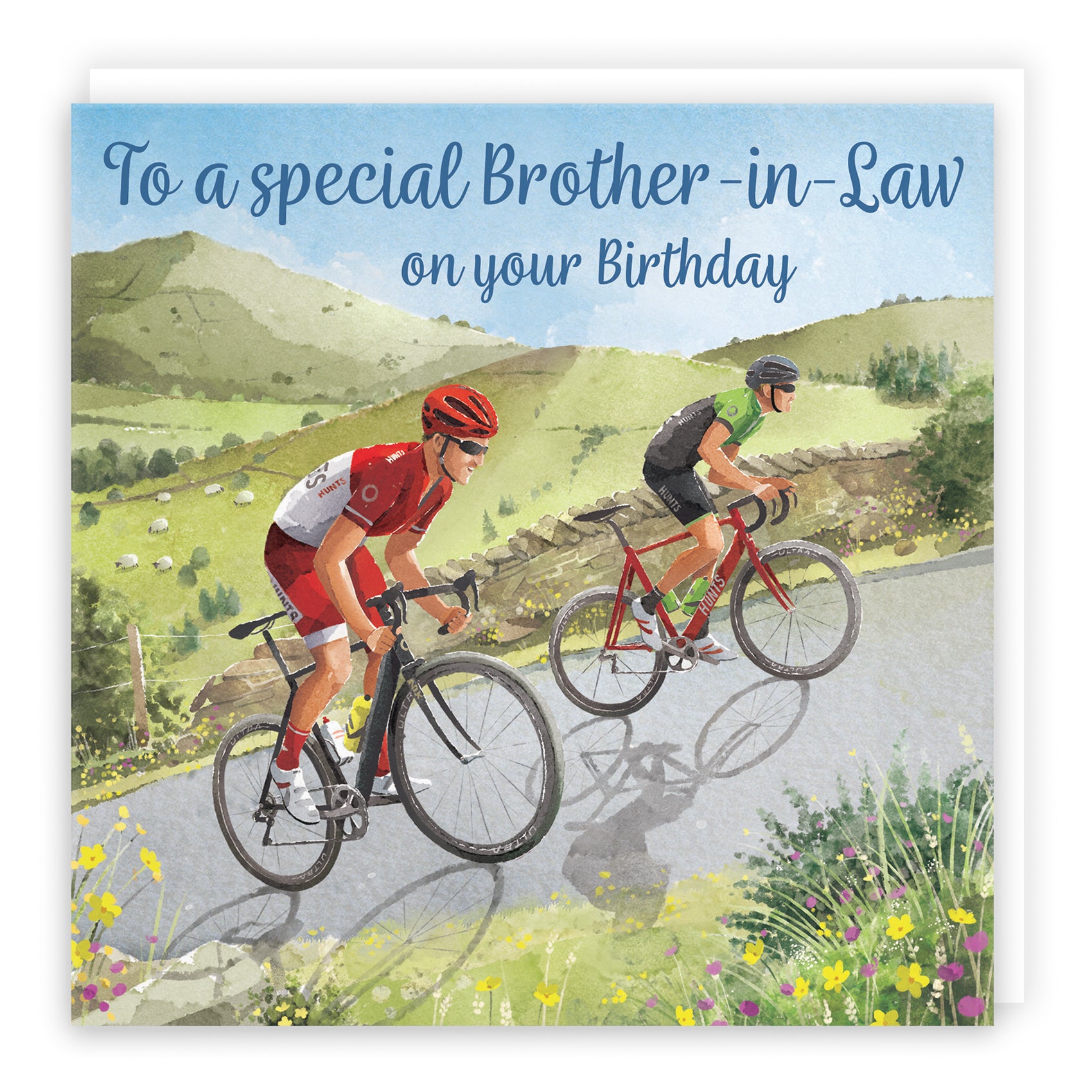 Male Road Cycling Birthday Card Milo's Gallery