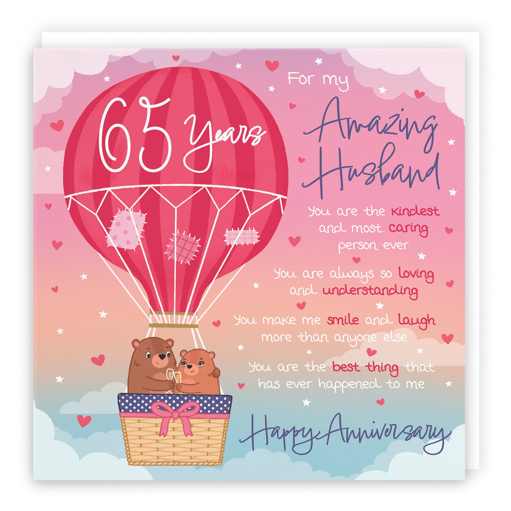 Love Is In The Air Anniversary Card Cute Bears