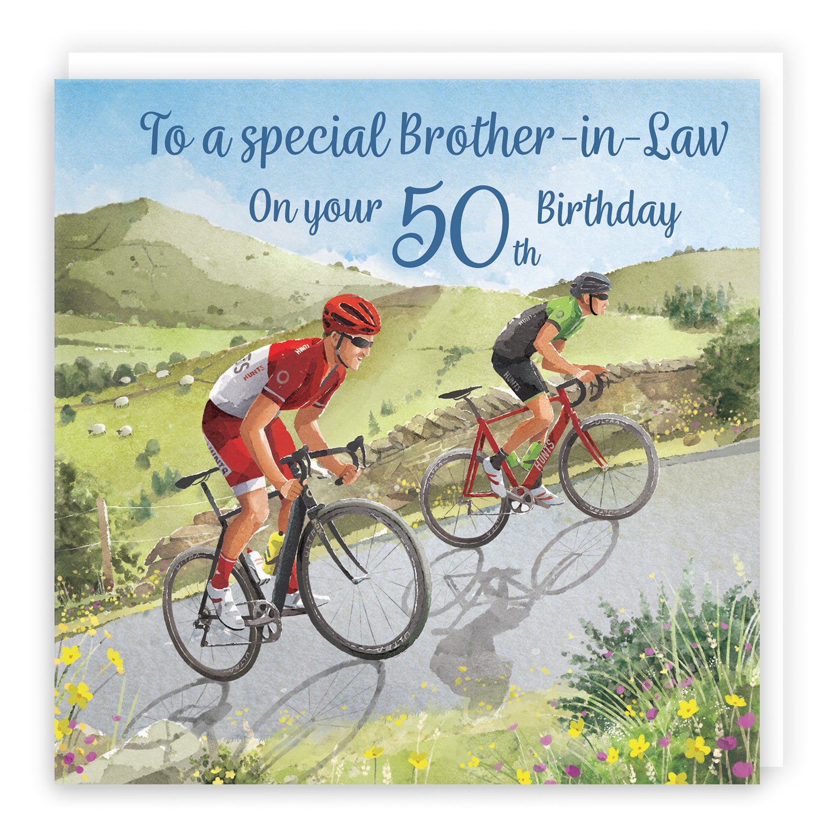 Male Road Cycling Birthday Card Milo's Gallery