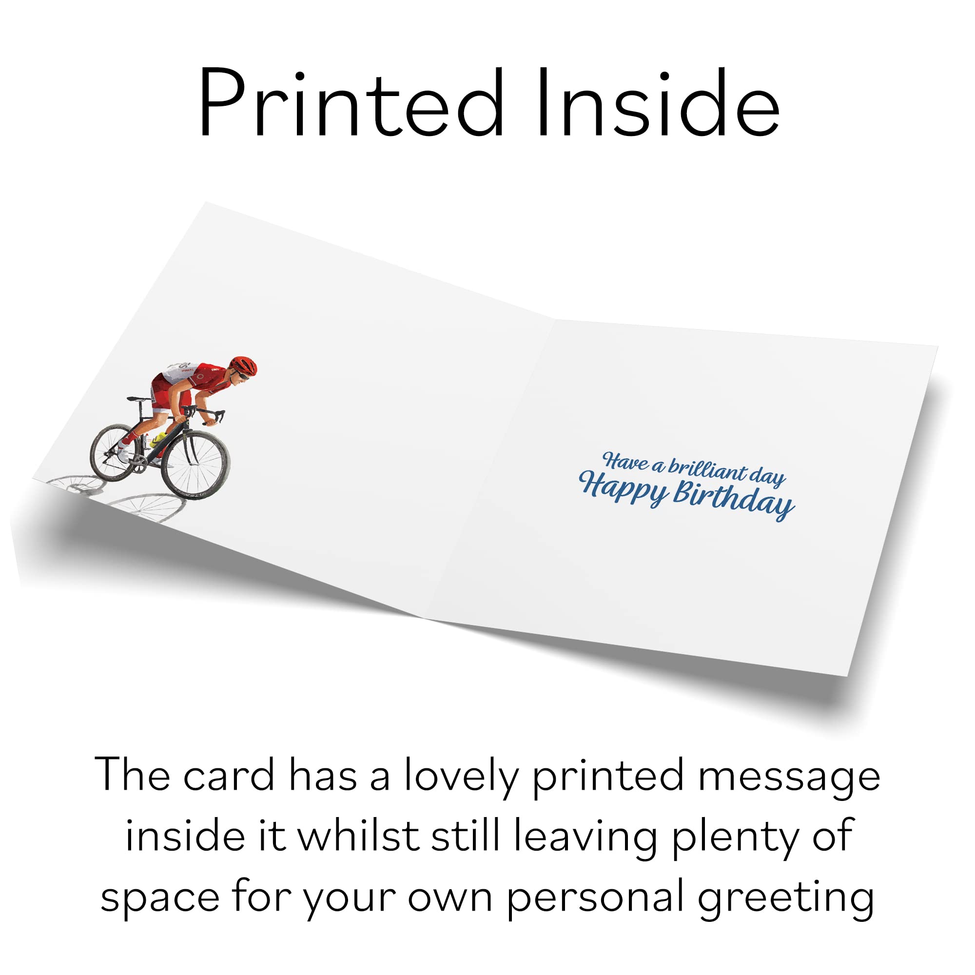 Male Road Cycling Birthday Card Milo's Gallery