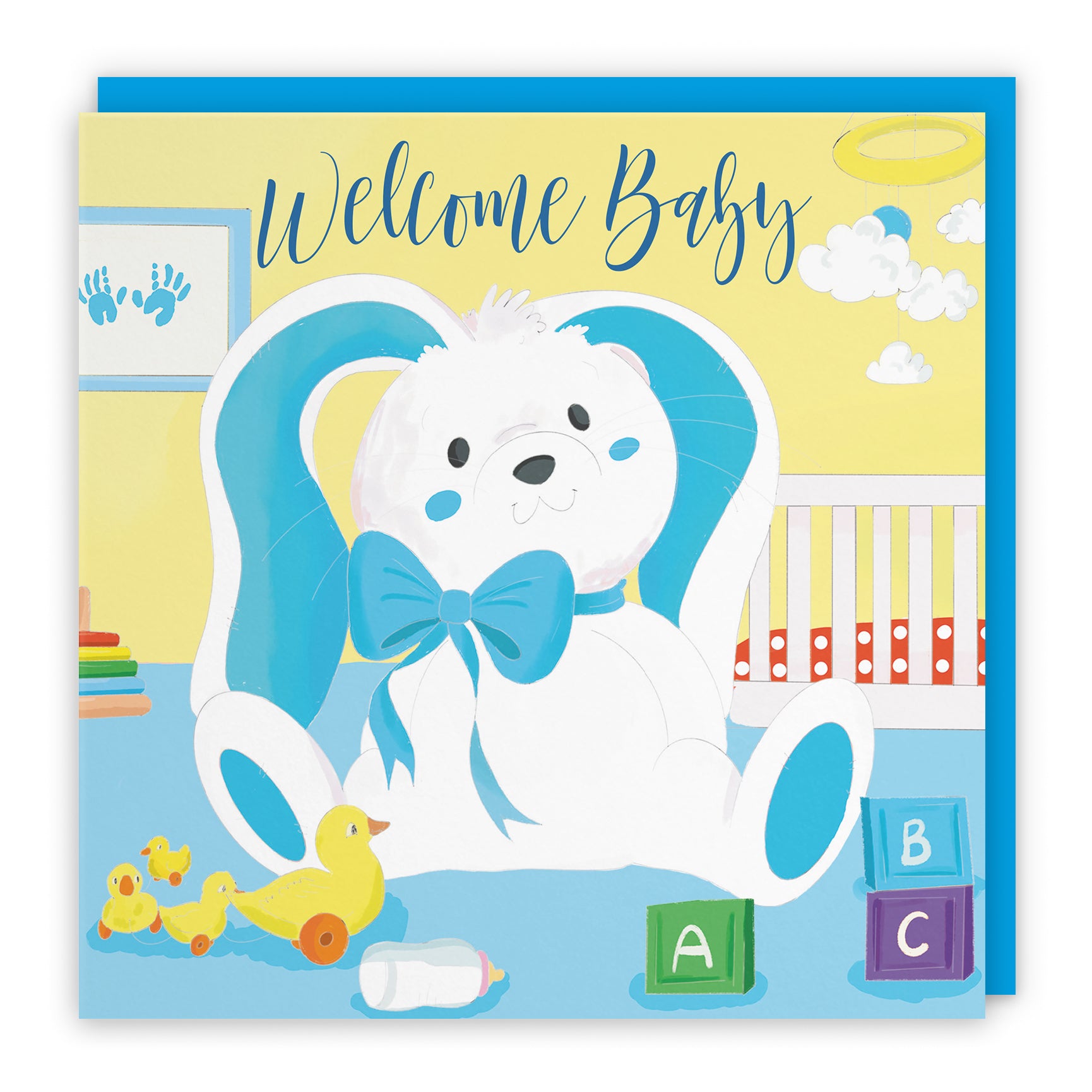 Baby Rabit Card New Baby Rabbit Card Classic – Hunts England Trade