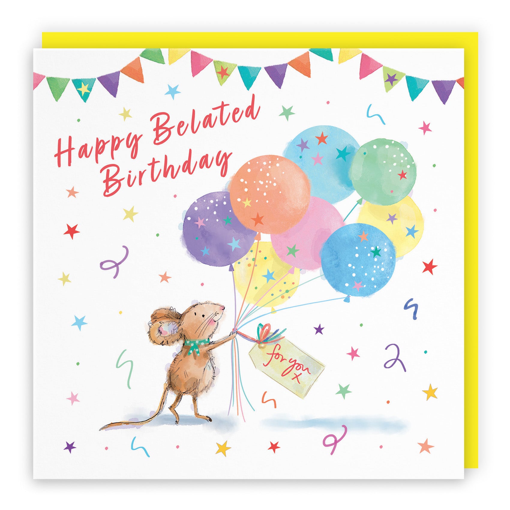 Colourful Balloons Birthday Card Little Whiskers