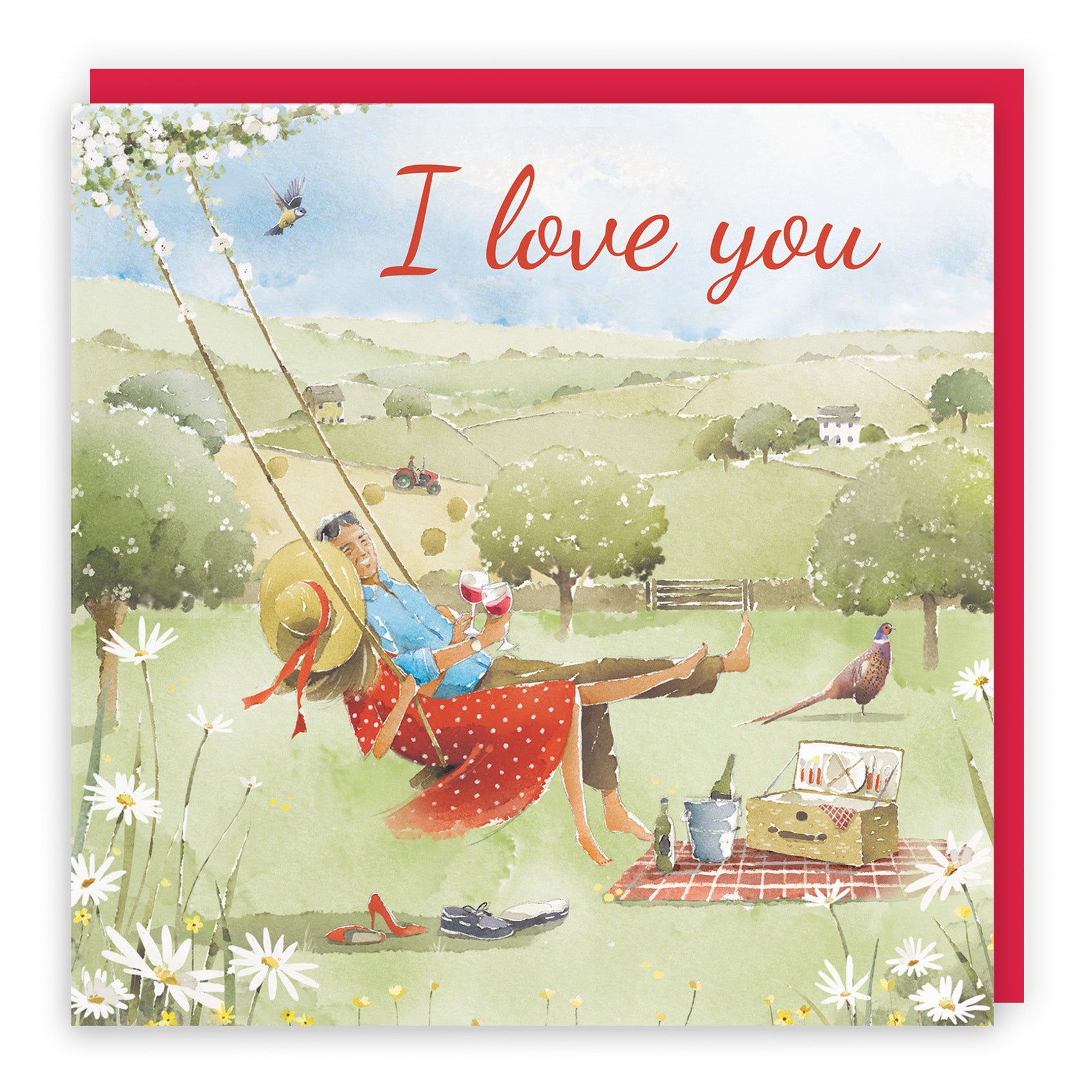 Meadow Picnic Love Card Milo's Gallery