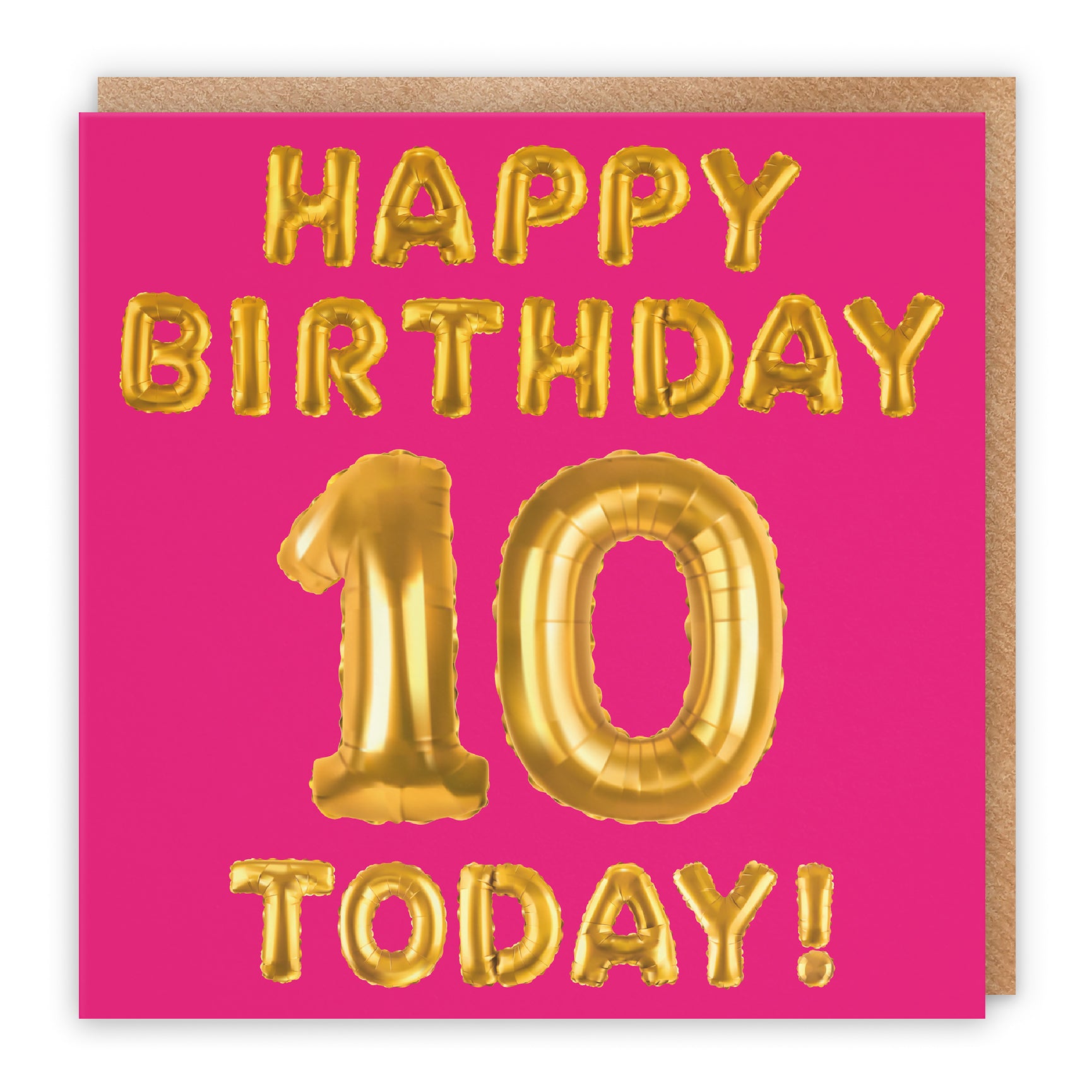 Pink Balloon Birthday Card