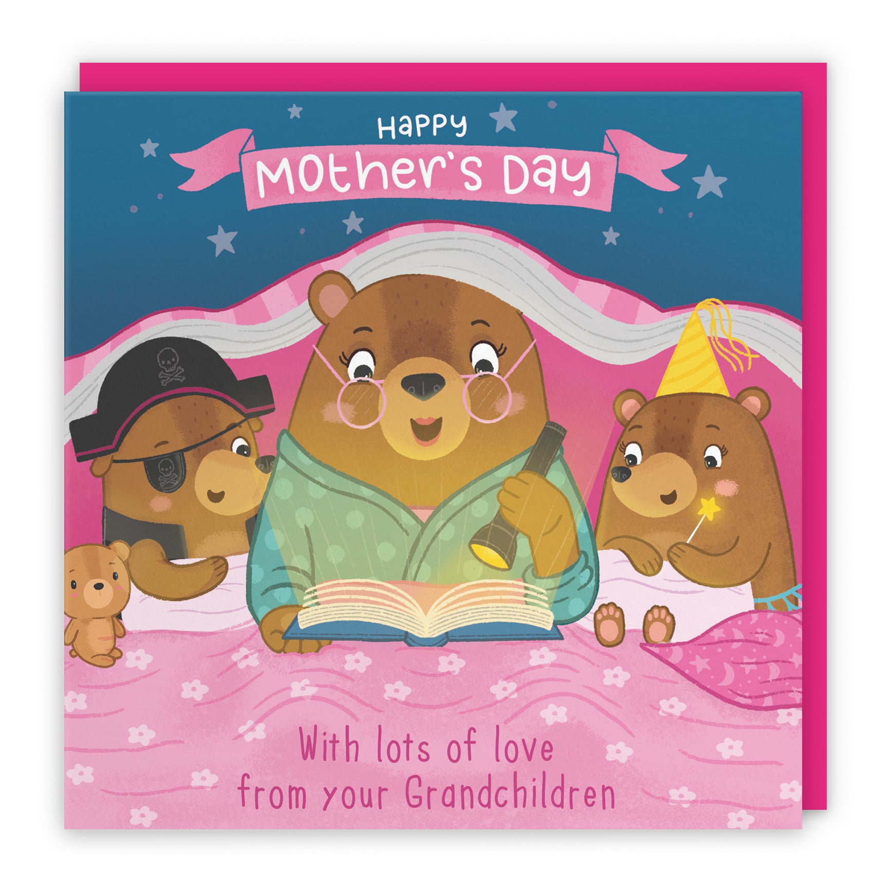 Bedtime Story Mother's Day Card Cute Bears