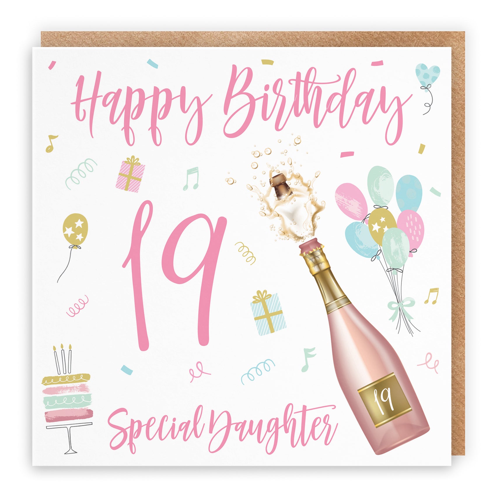 Birthday Card Champagne