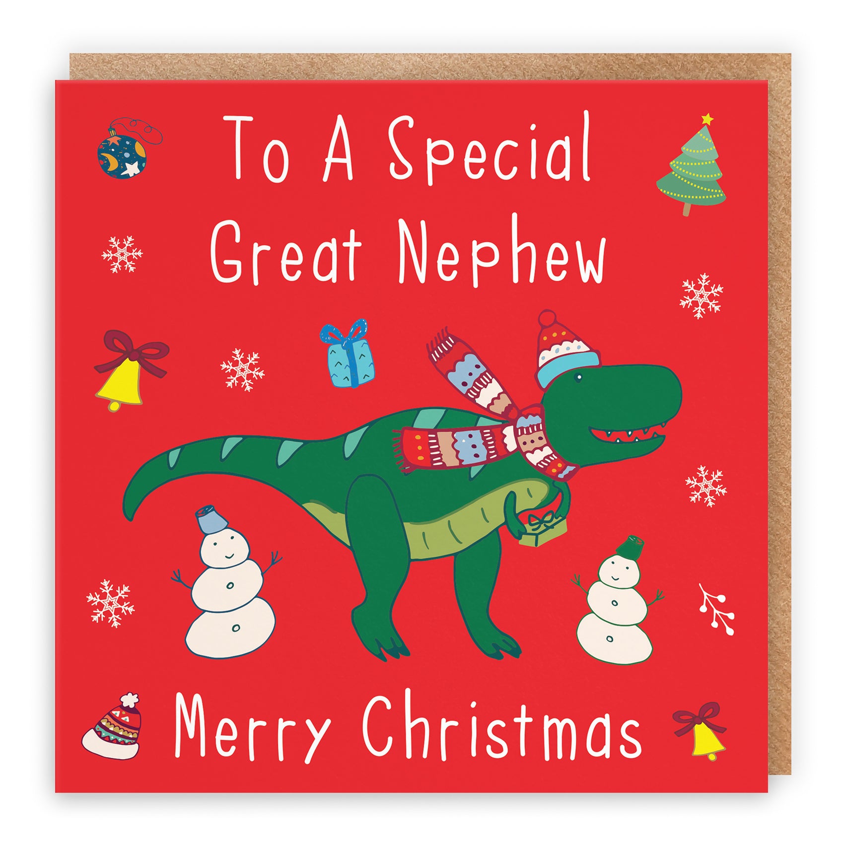 Christmas Card Dinosaur