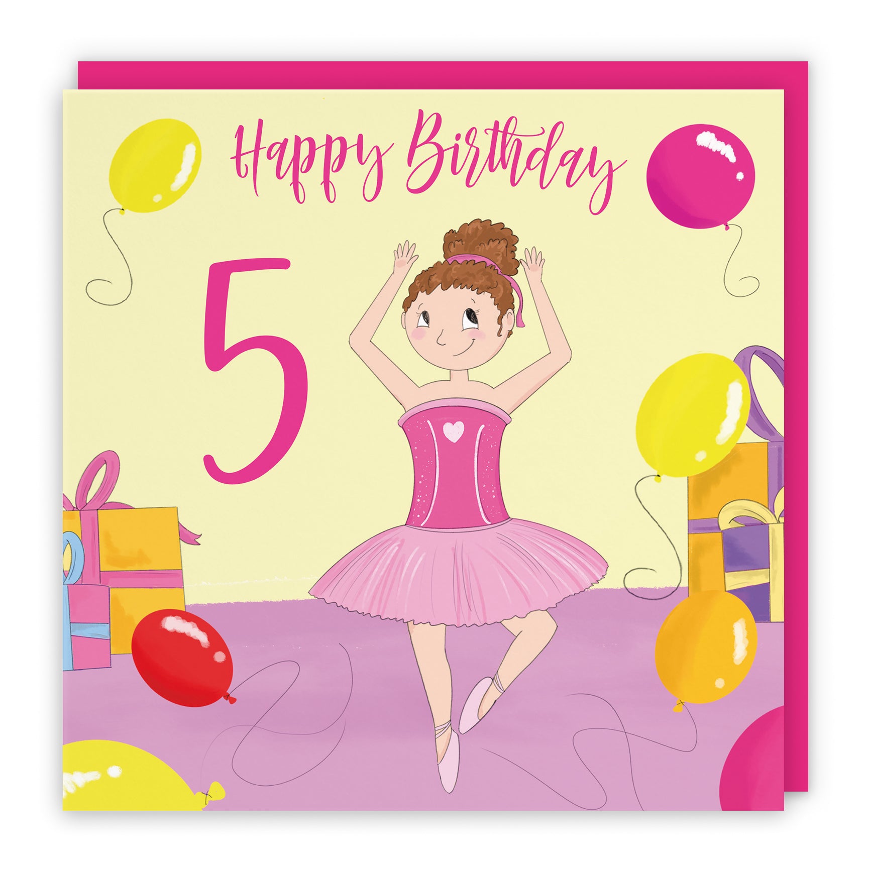 Ballerina Girls Dancing Birthday Card Happy Times