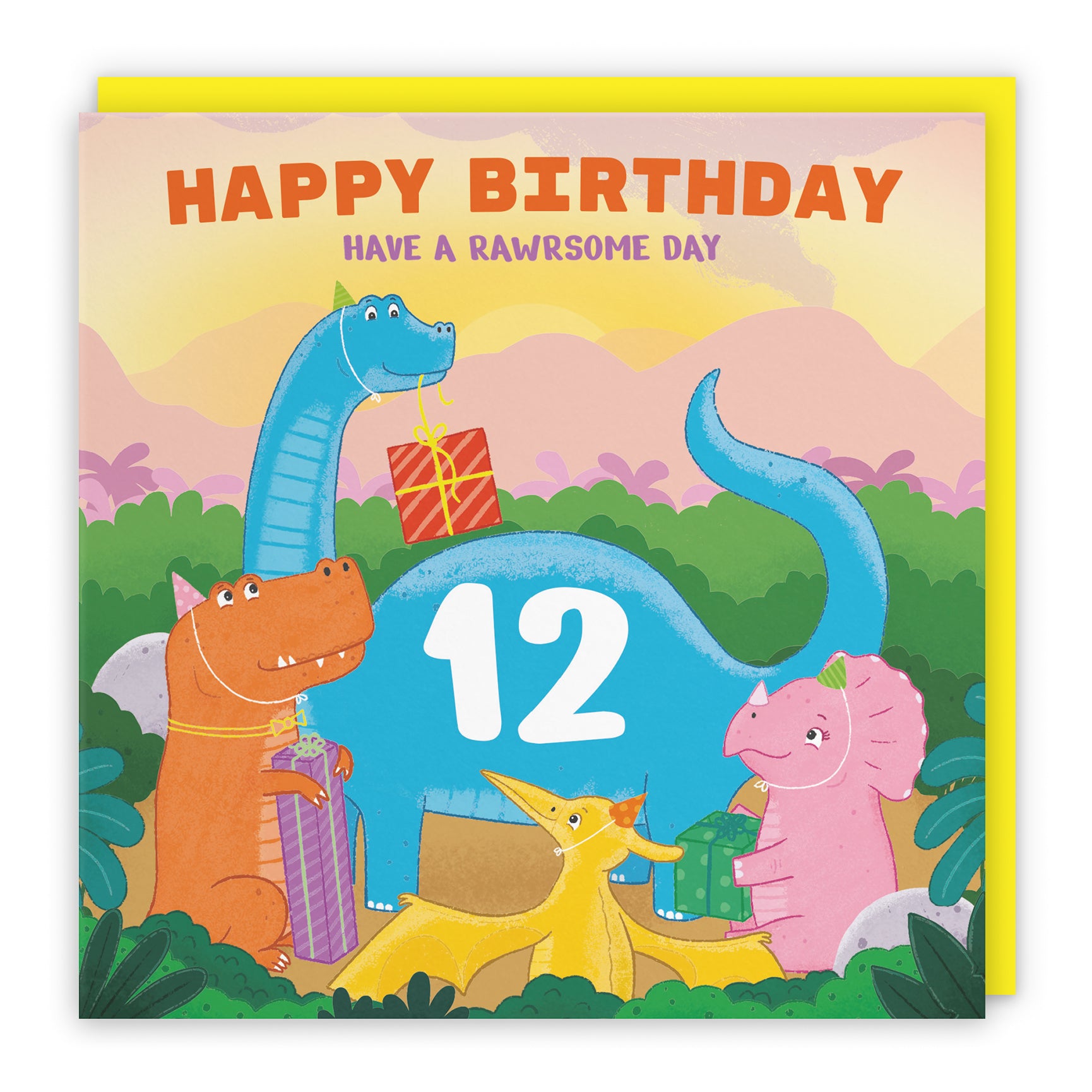 Dinosaur Party Birthday Card Imagination