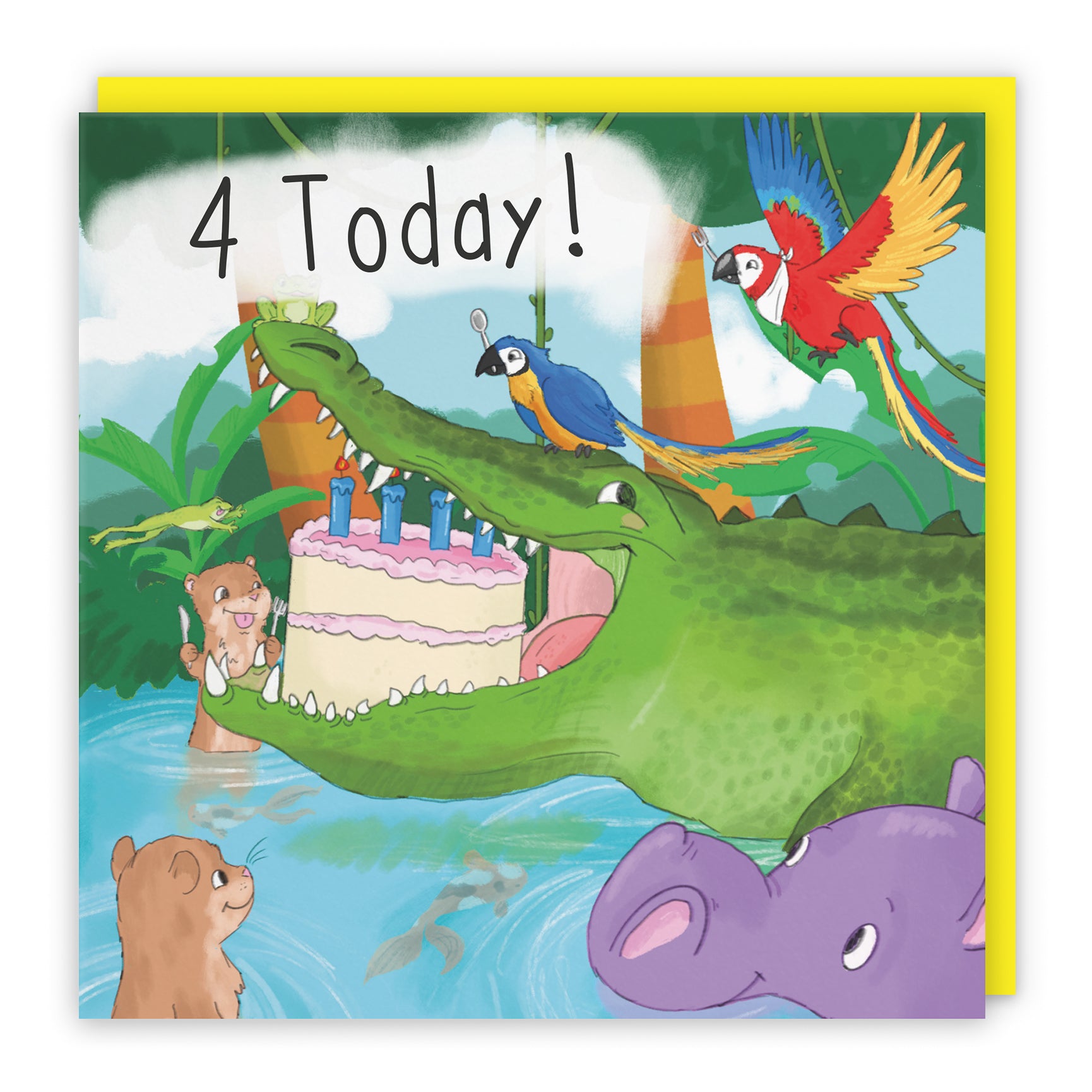 Crocodile Birthday Card Jungle