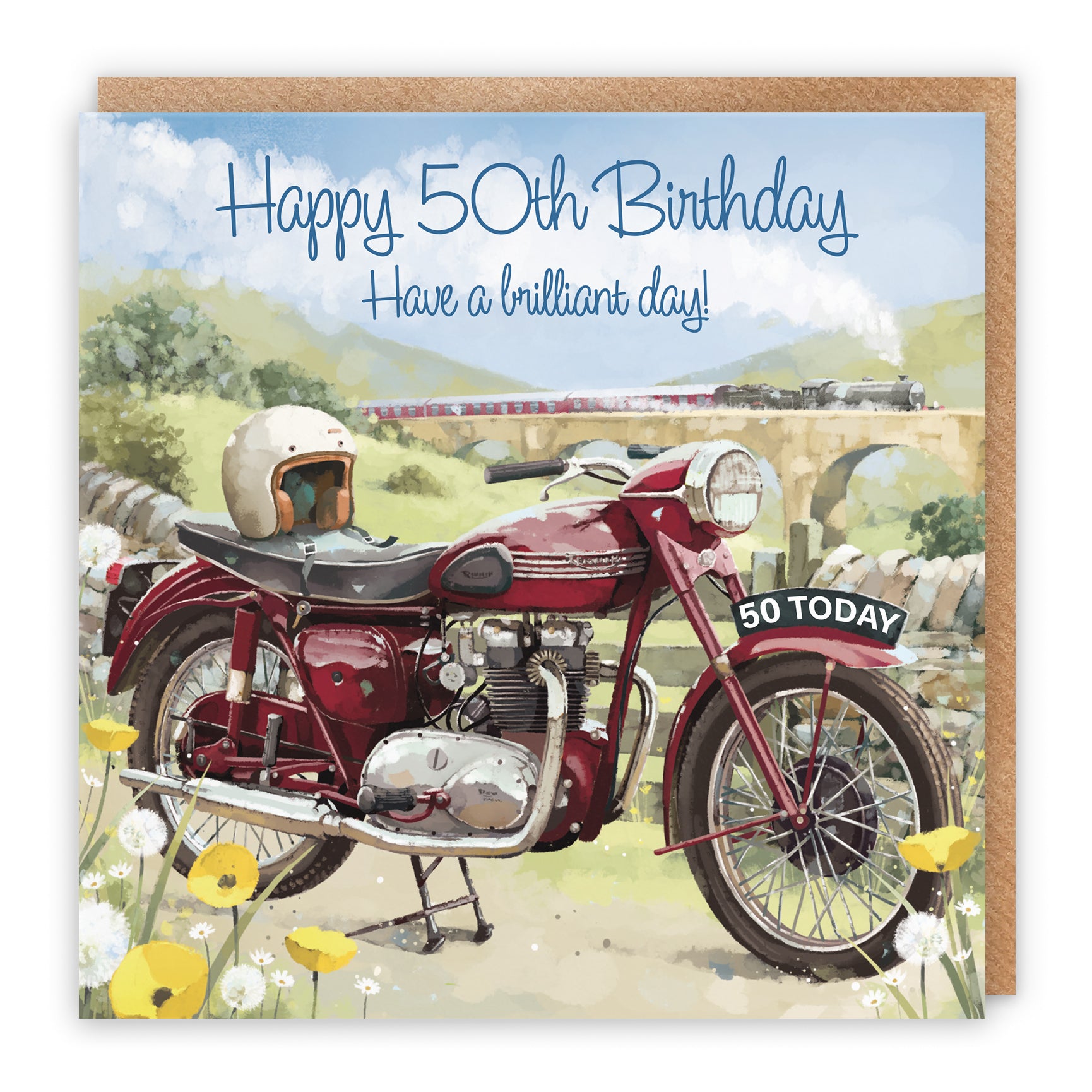 Motorbike Birthday Card Milo's Gallery