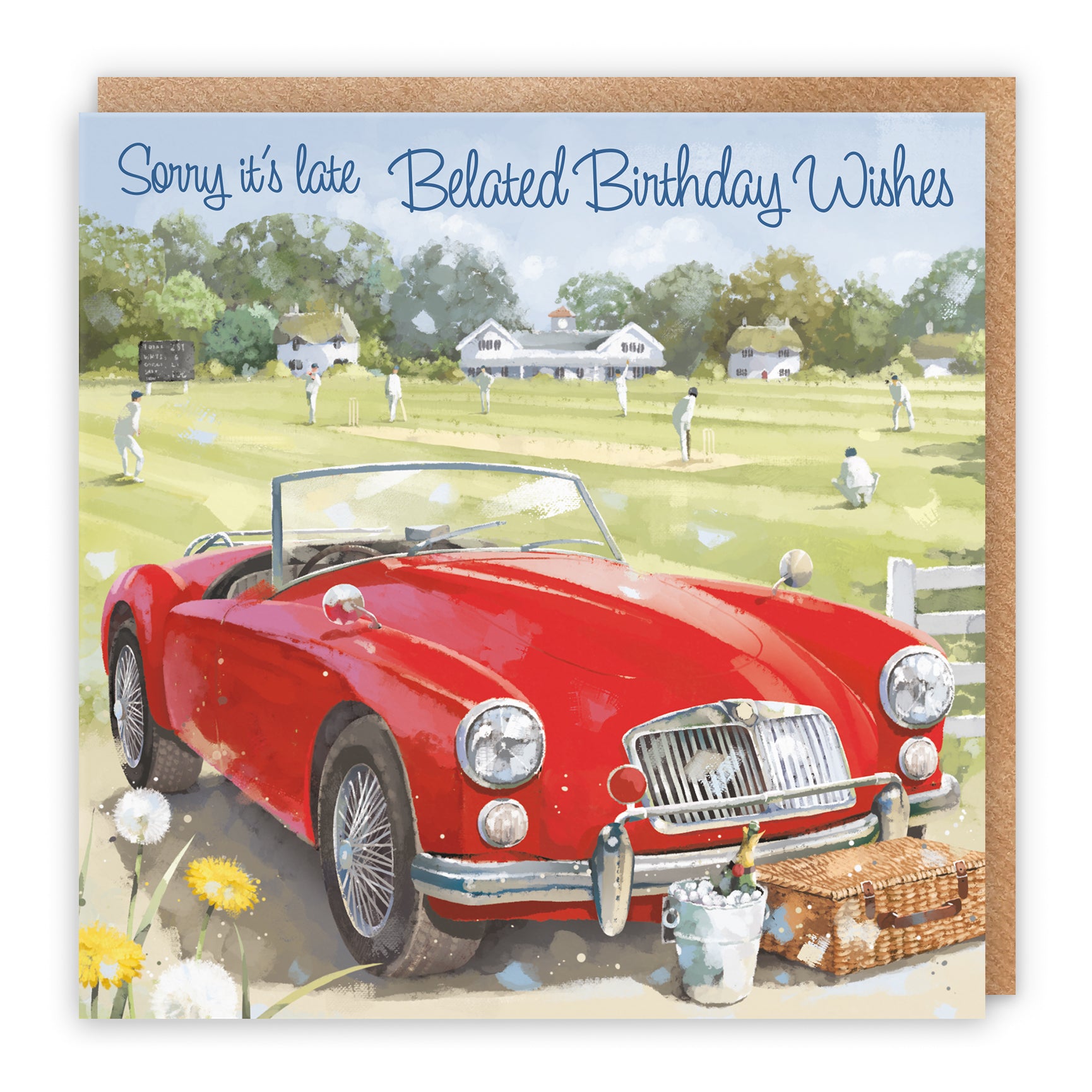 Classic Sports Car Birthday Card Milo's Gallery