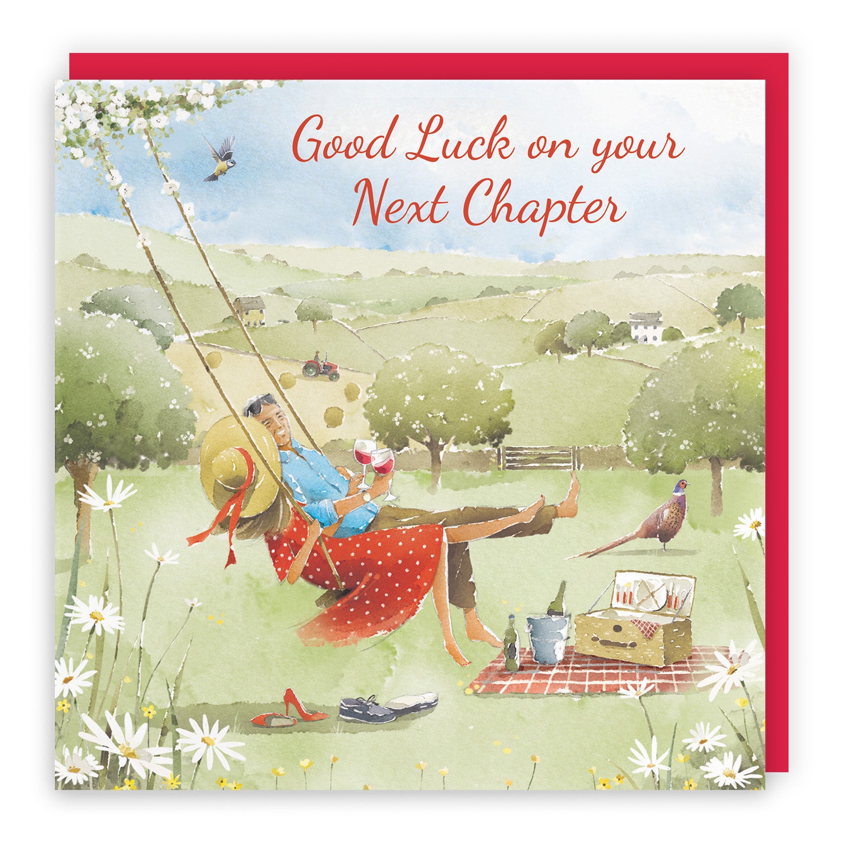 Meadow Picnic Good Luck Card Milo's Gallery