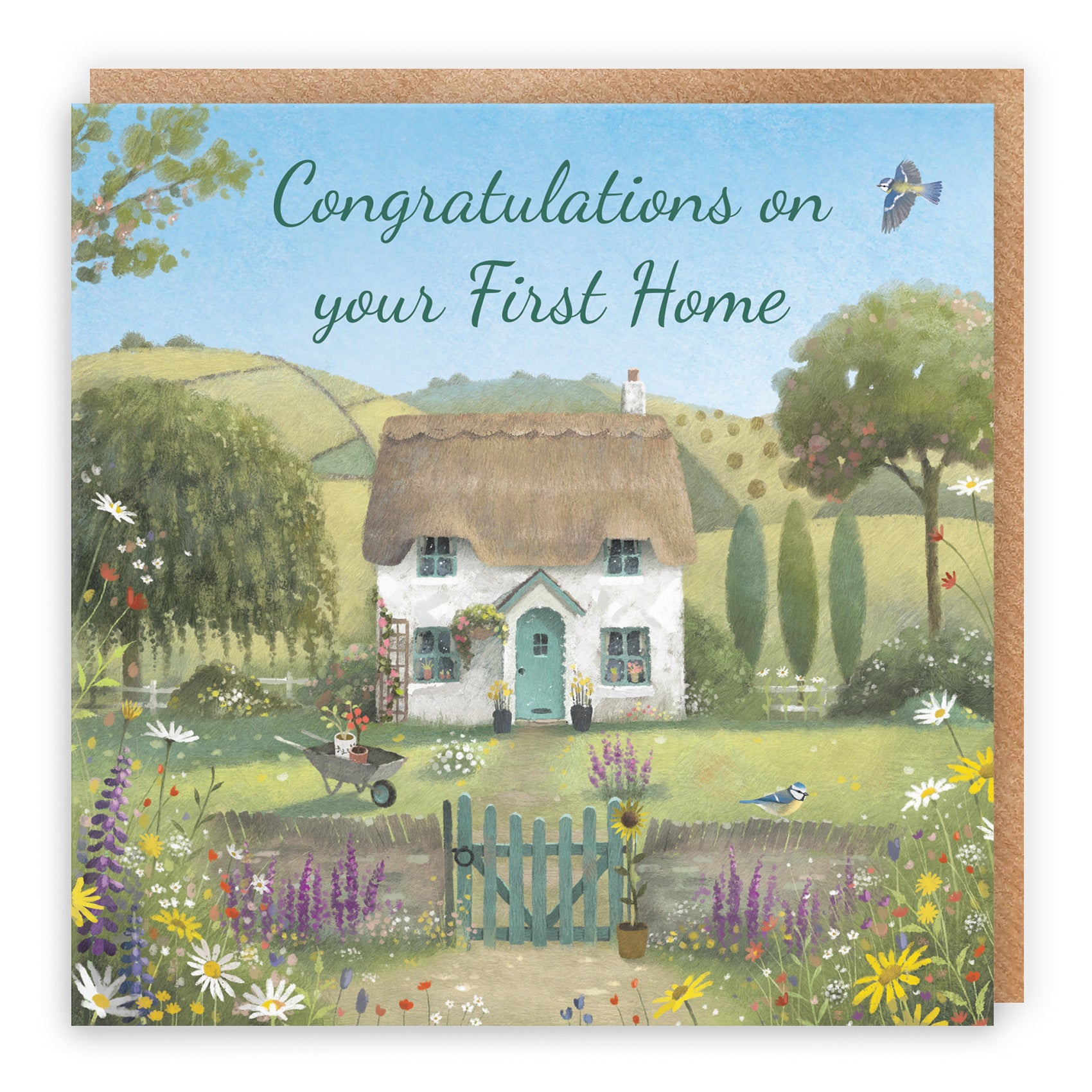 Thatched Cottage New Home Card Milo's Gallery