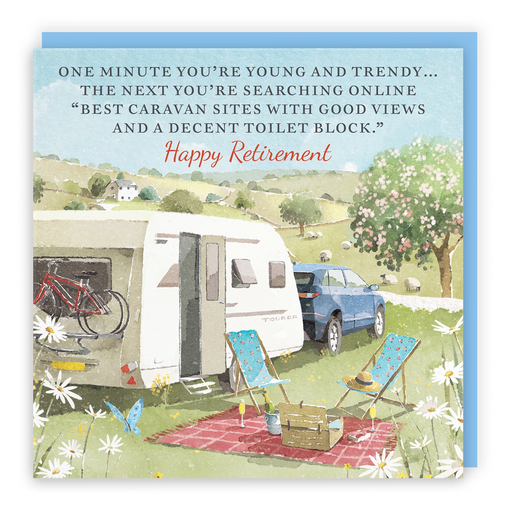 Caravan Holiday Retirement Card Milo's Gallery