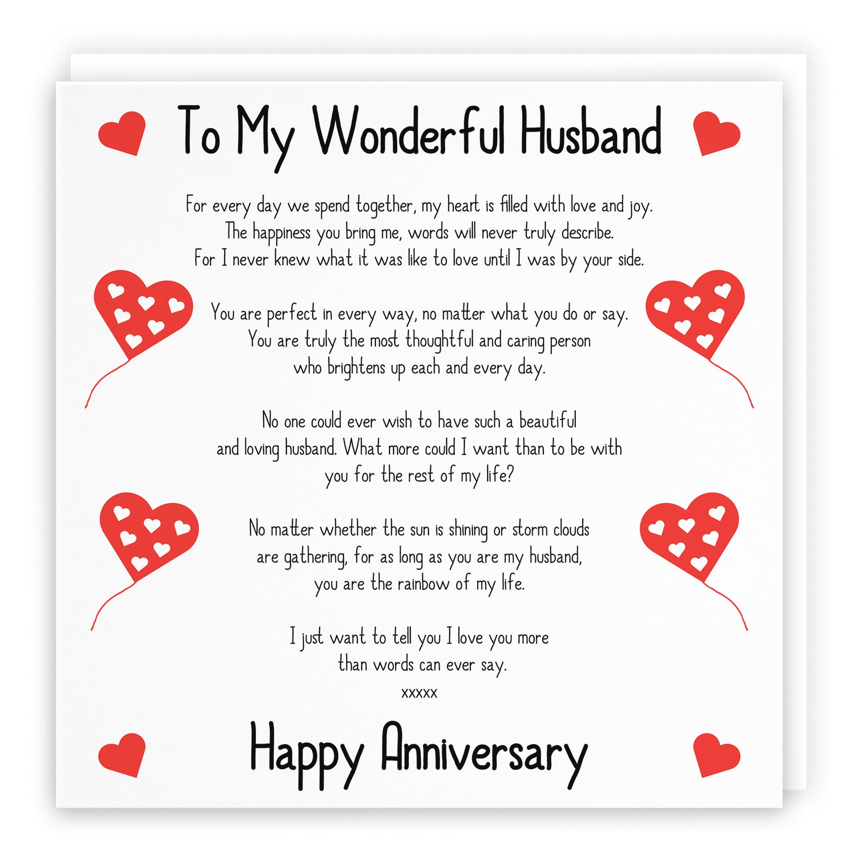 Romantic Verses Anniversary Card