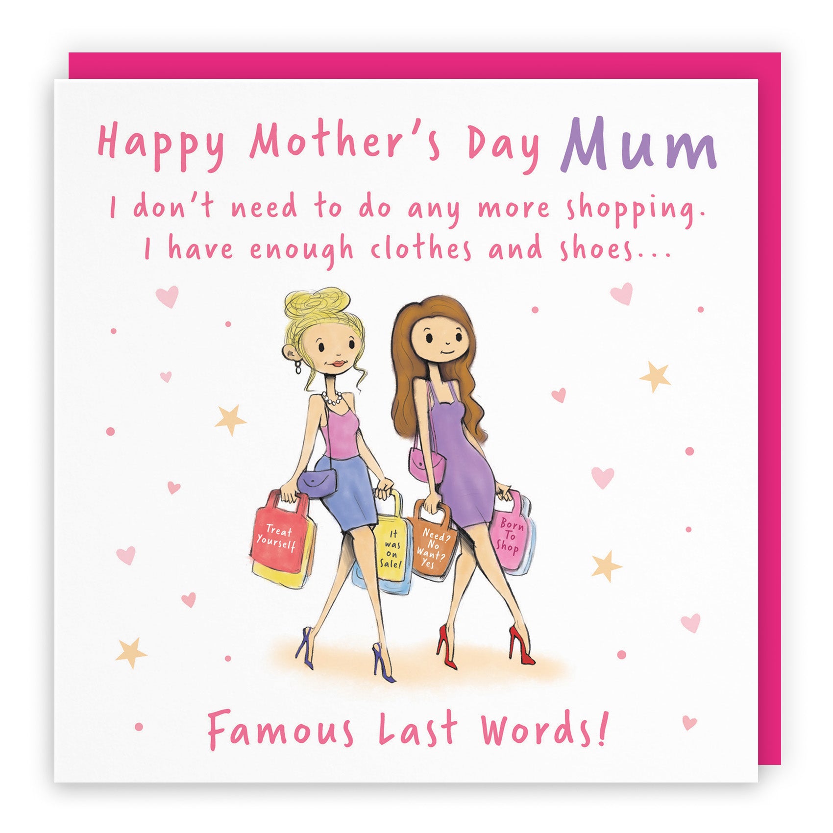 Shopping Mother's Day Card Silly Squiggles