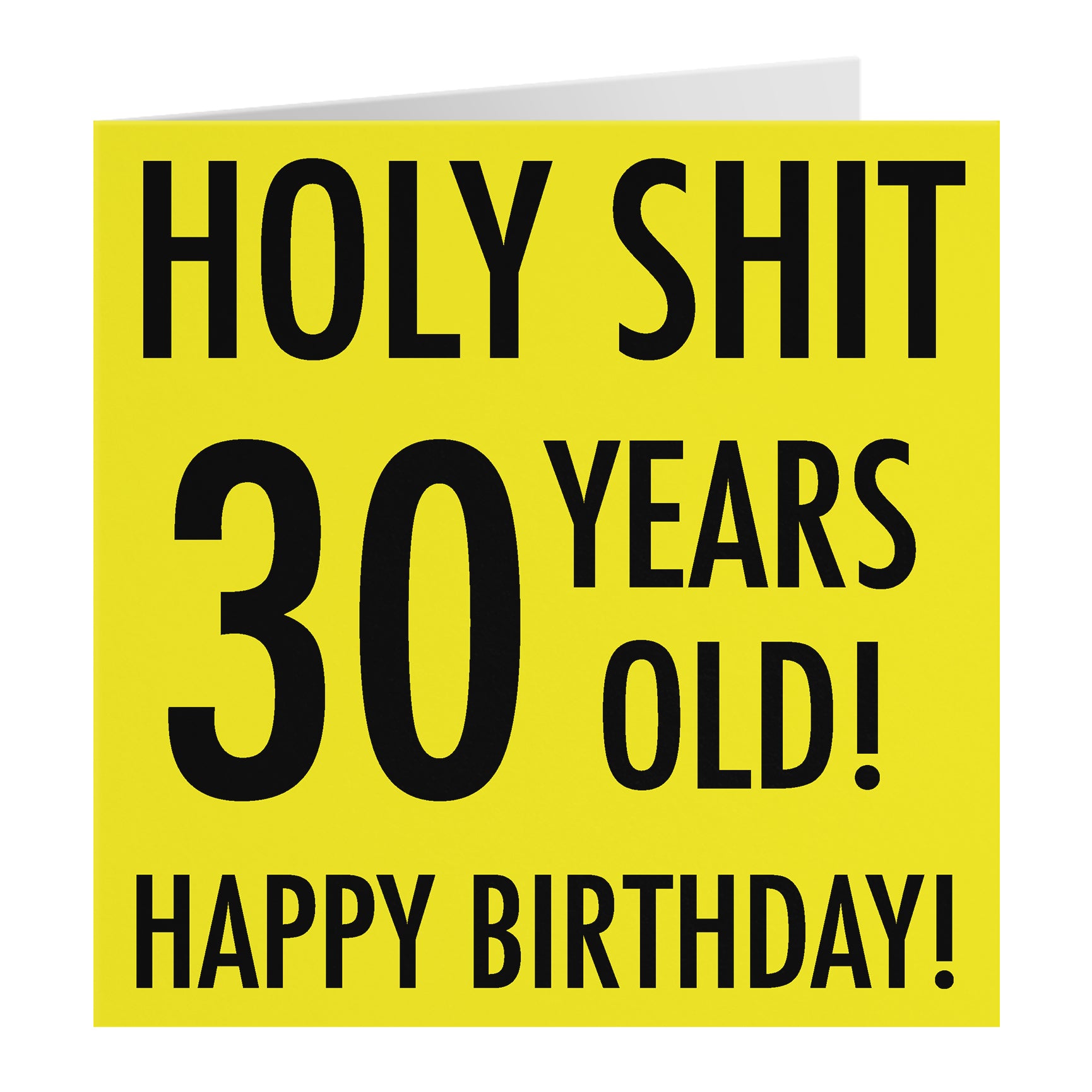 Funny Birthday Card Holy Shit