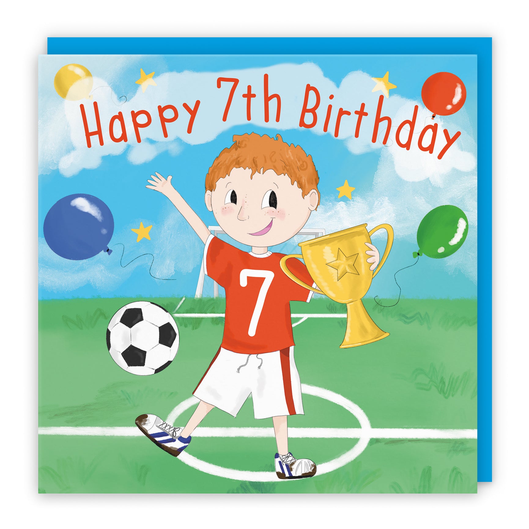 Boys Football Kickups Birthday Card Adventurers