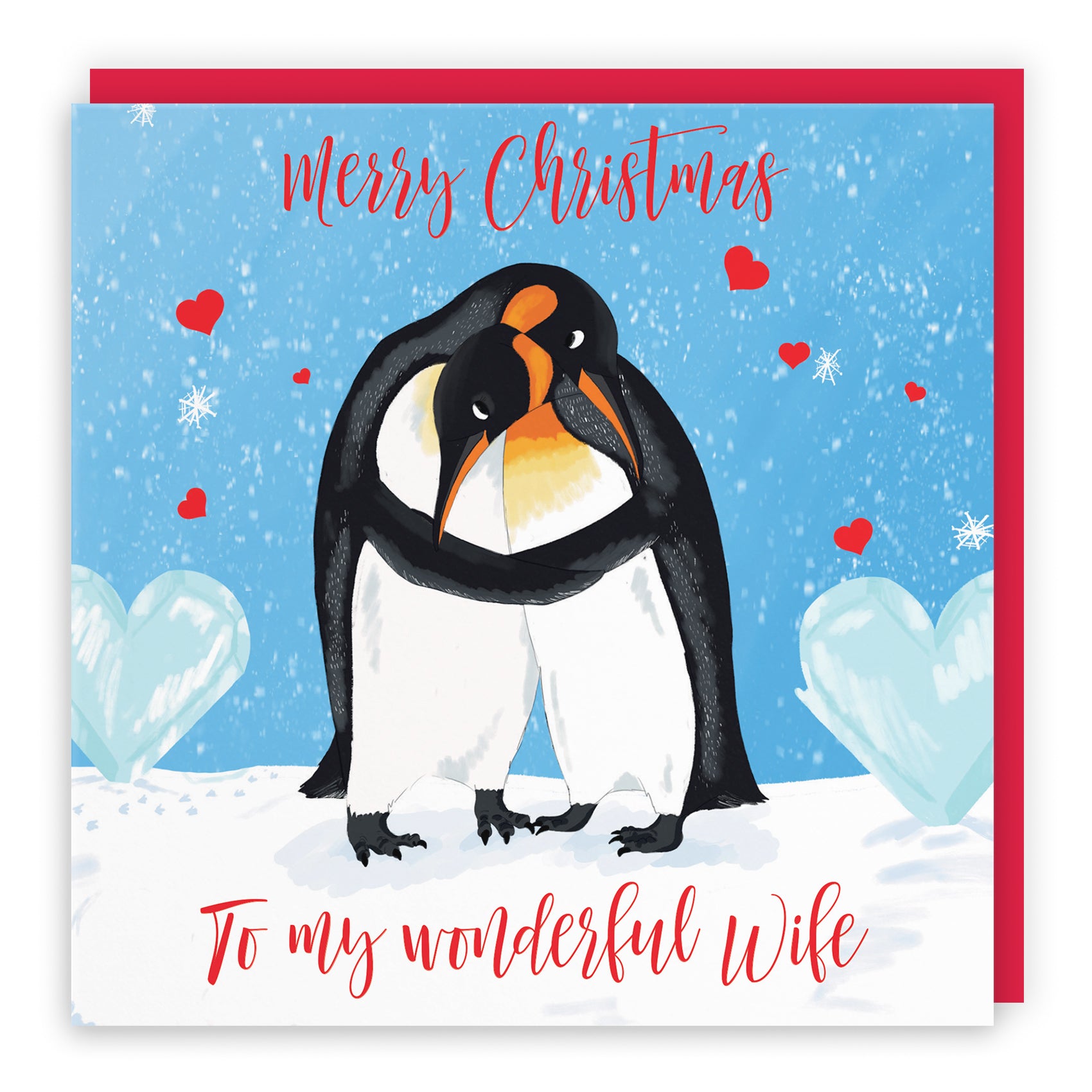 Penguin Christmas Card Cute Animals