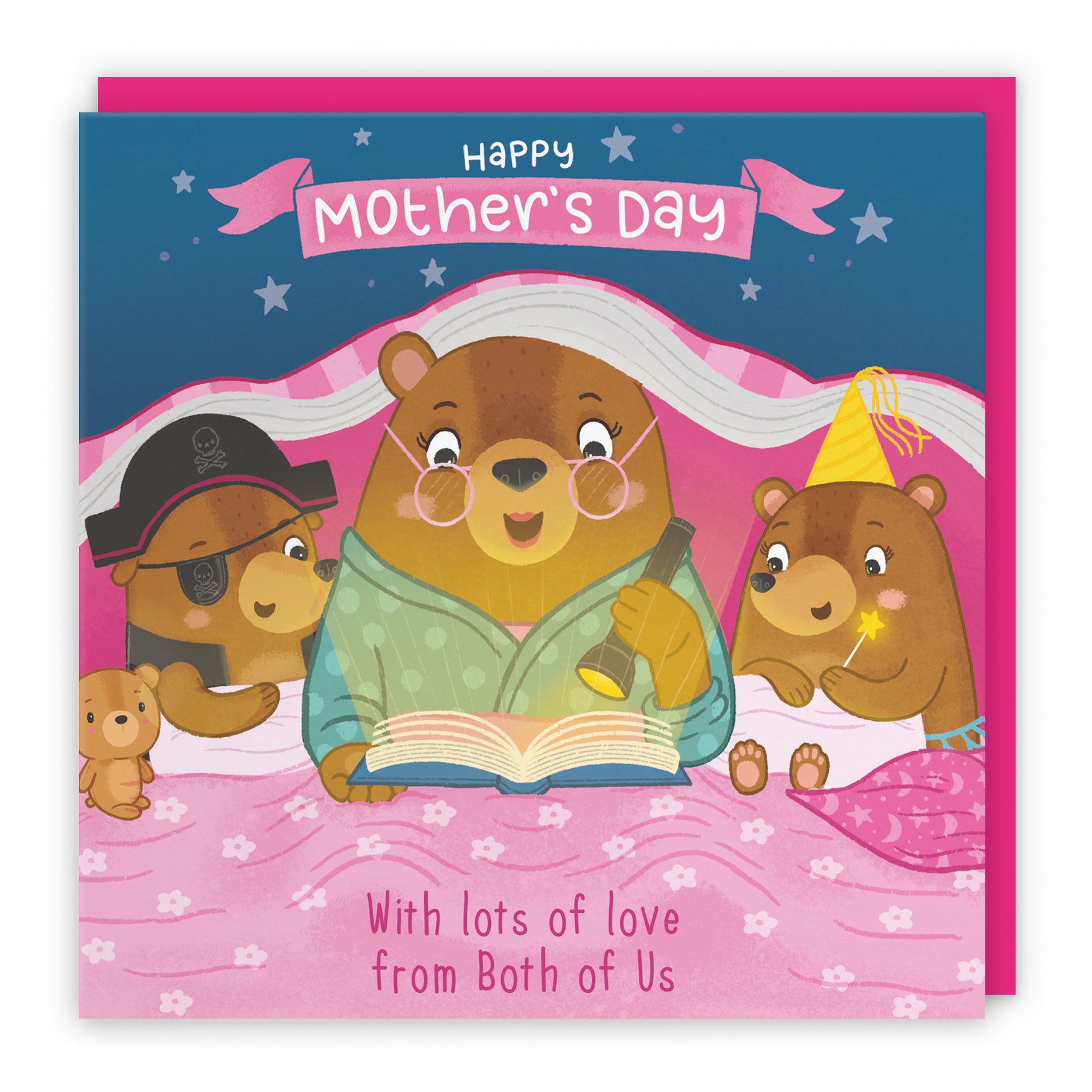 Bedtime Story Mother's Day Card Cute Bears