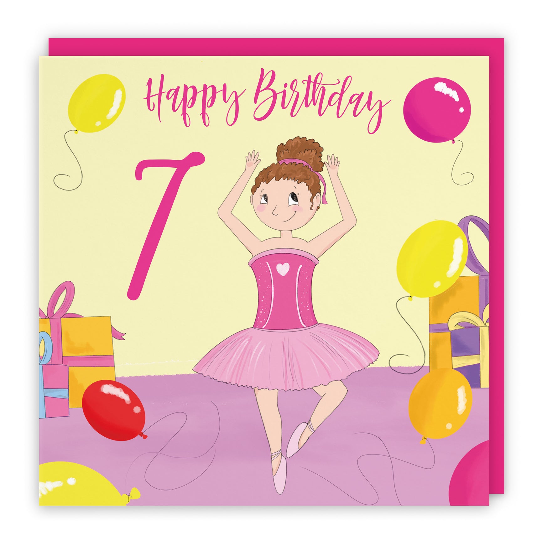 Ballerina Girls Dancing Birthday Card Happy Times