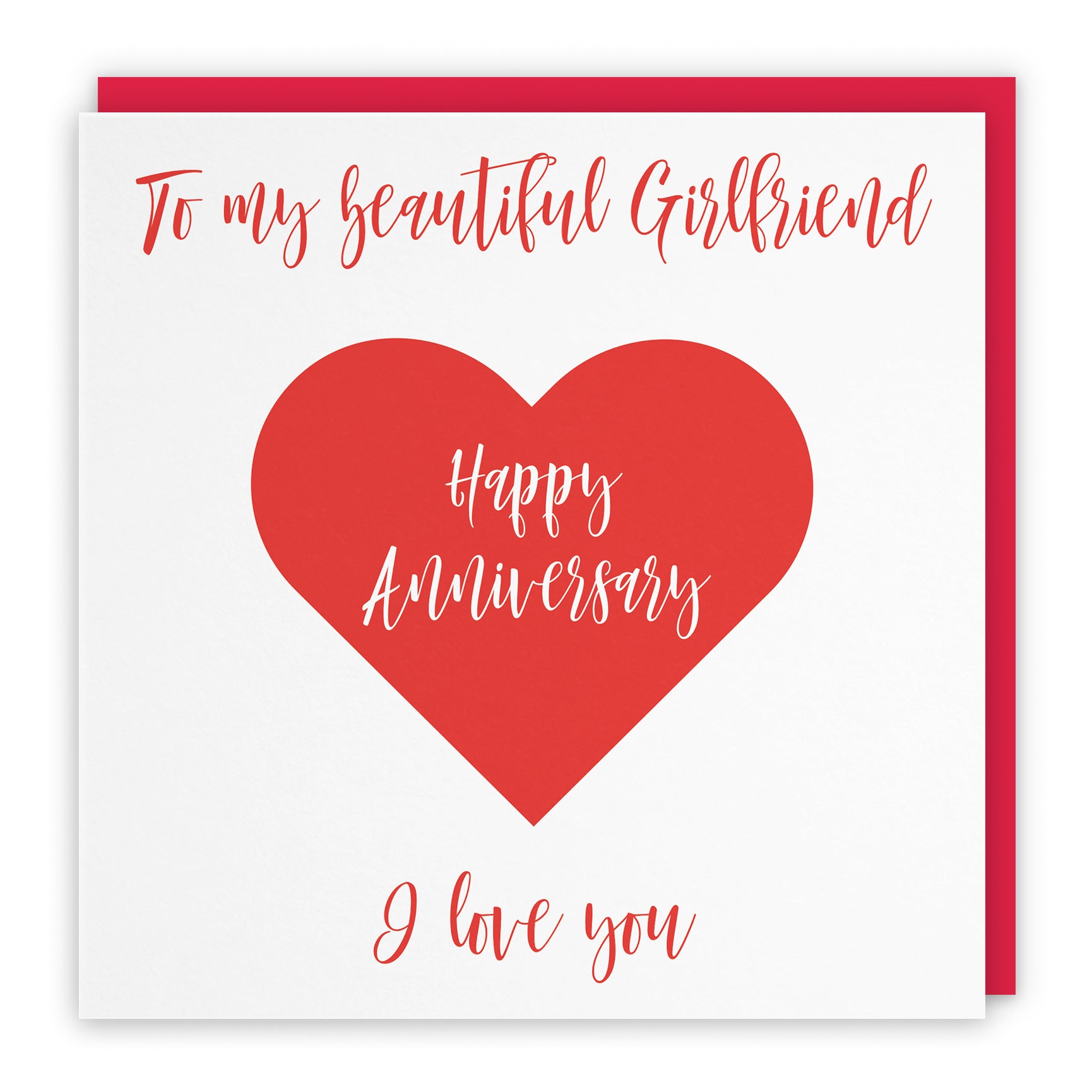 Heart Anniversary Card Love Heart