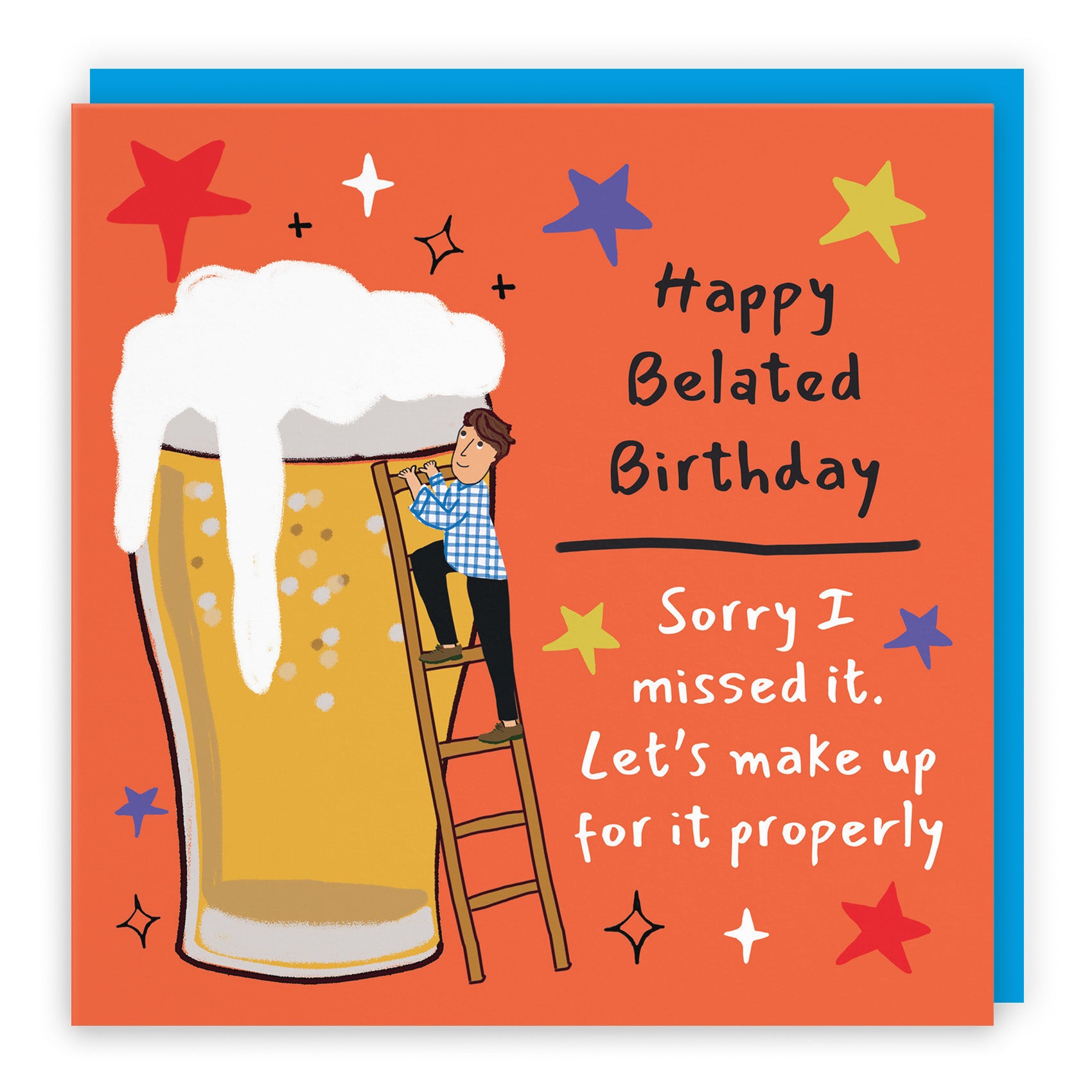 Male Big Beer Birthday Card Laugh Out Loud