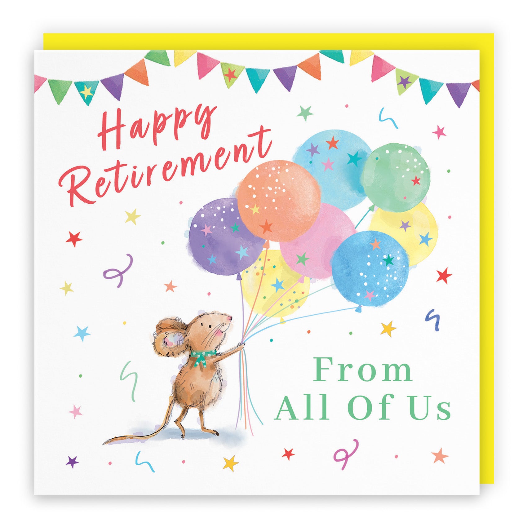 Colourful Balloons Retirement Card Little Whiskers
