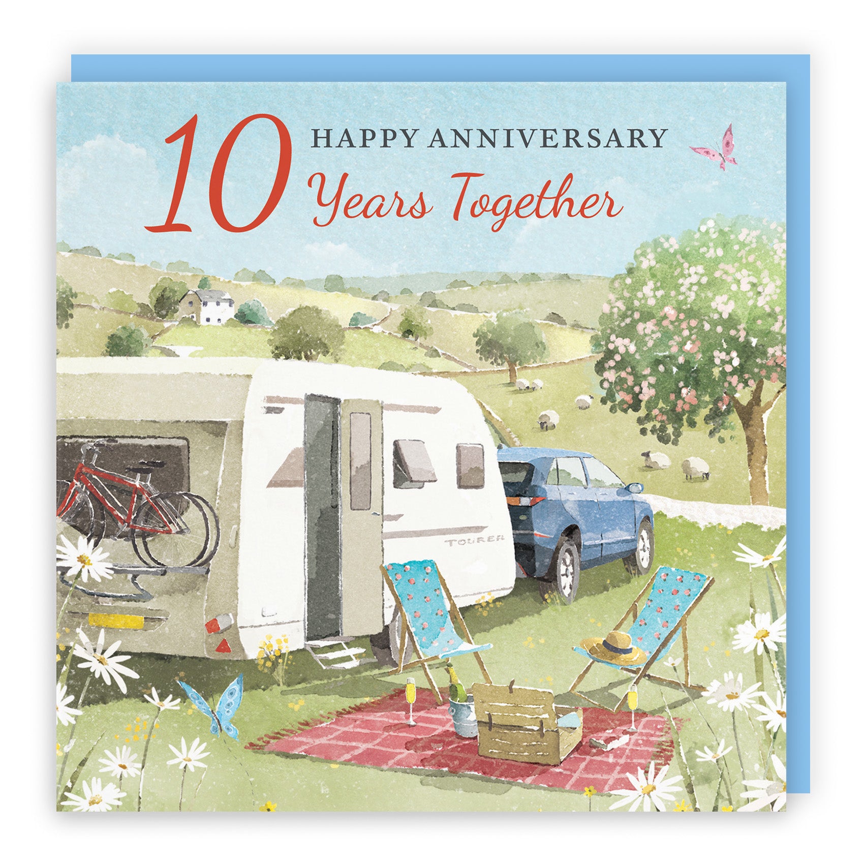 Caravan Holiday Anniversary Card Milo's Gallery