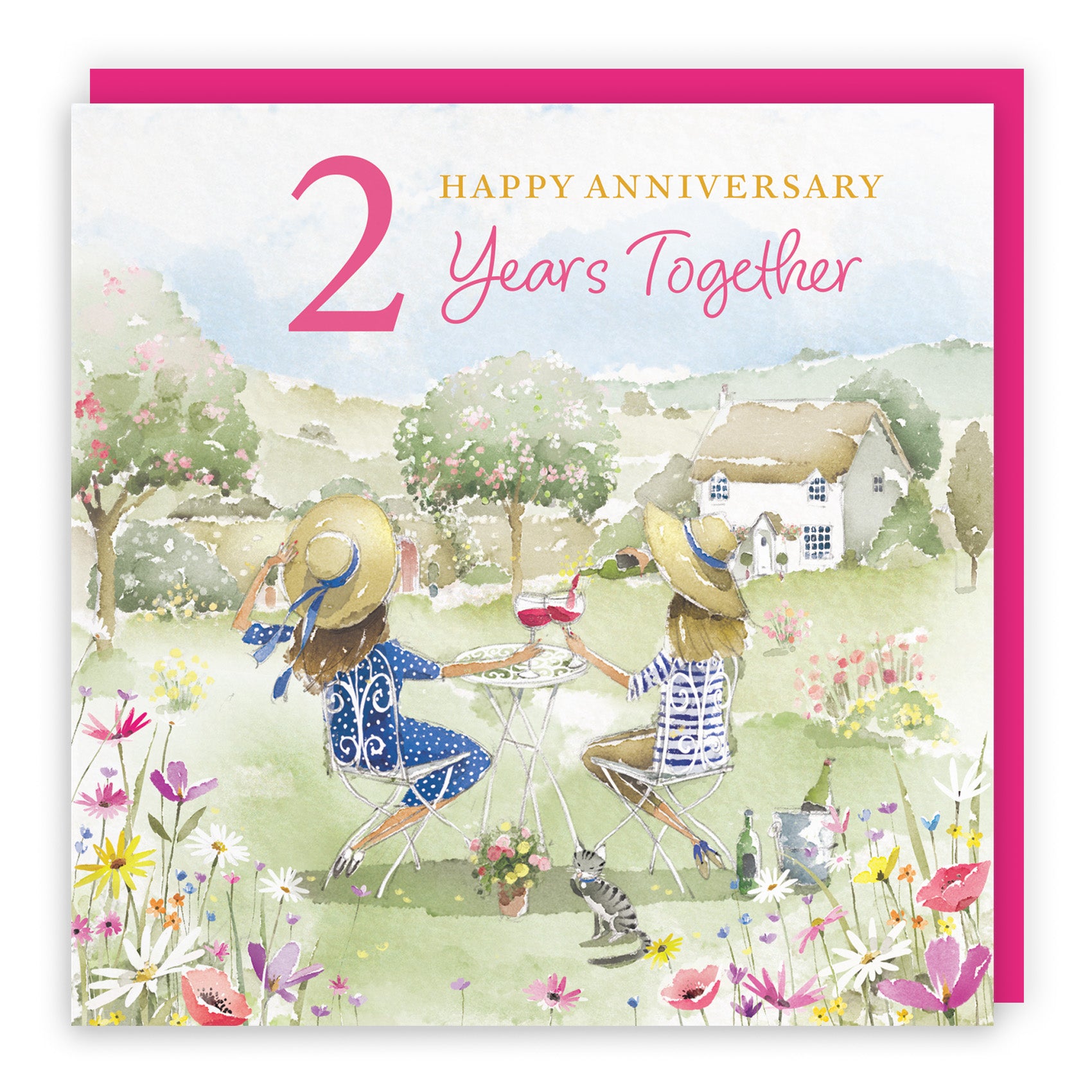 Female Countryside Garden Anniversary Card Milo's Gallery