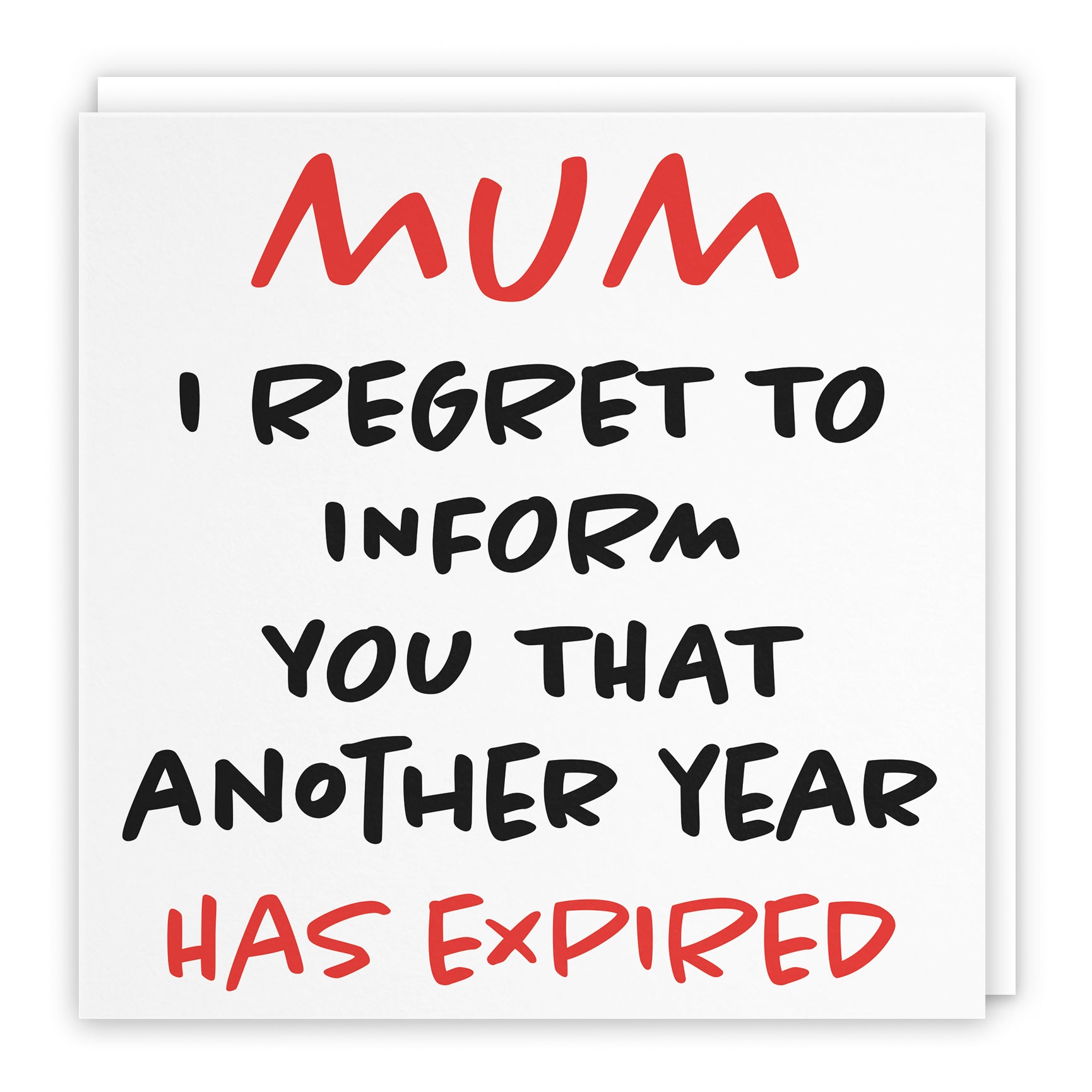 Funny Another Year Expired Birthday Card Retro