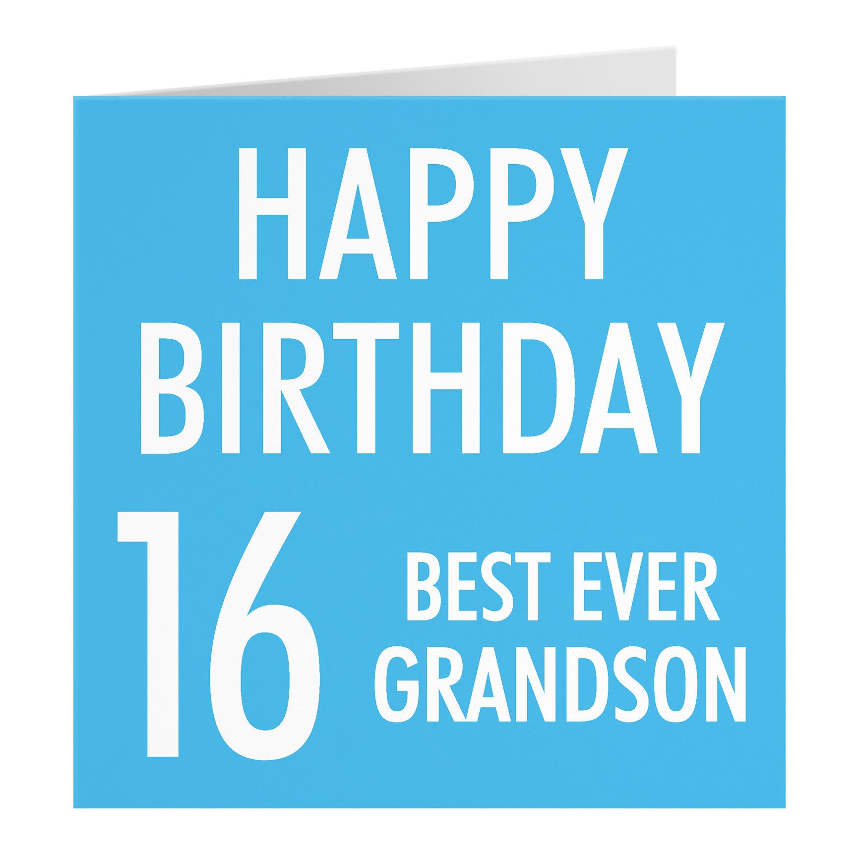 Blue Birthday Card Urban Colour