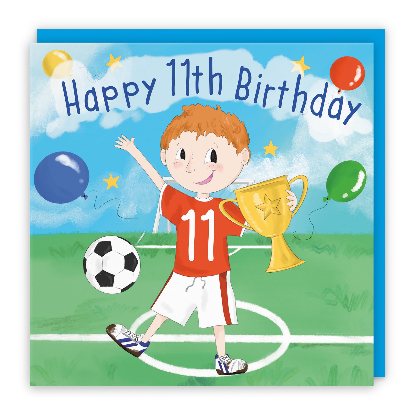 Boys Football Kickups Birthday Card Adventurers