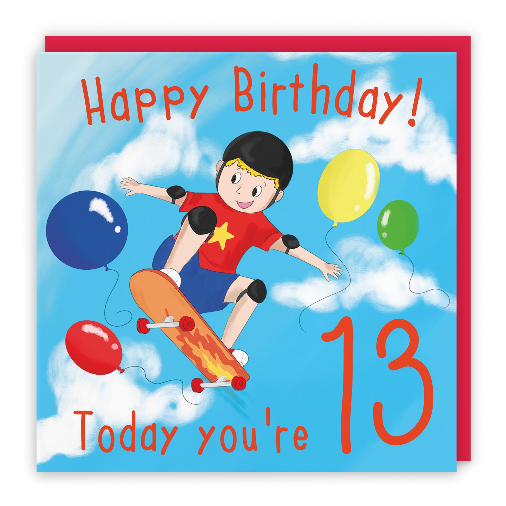 Boys Skateboard Birthday Card Adventurers