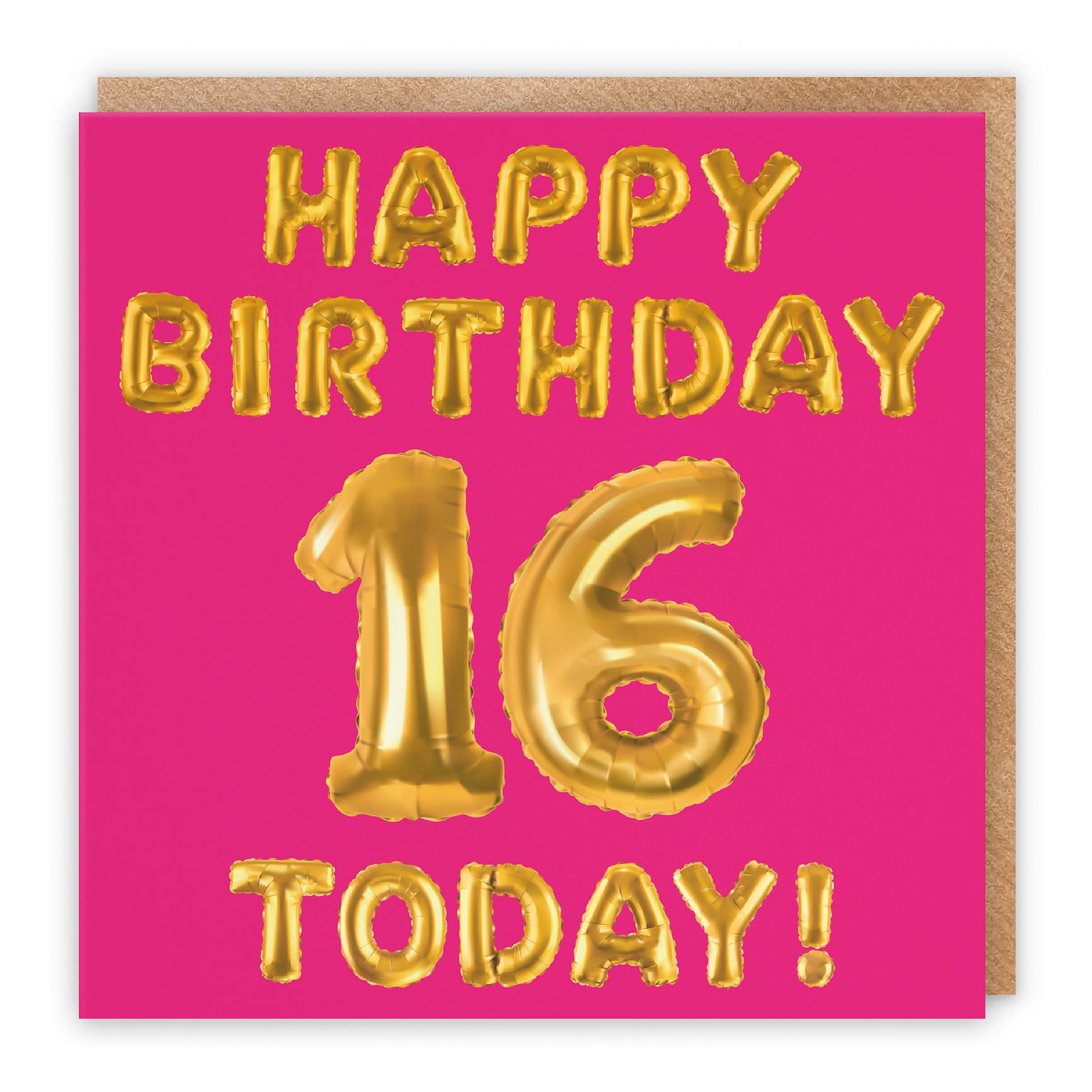 Pink Balloon Birthday Card