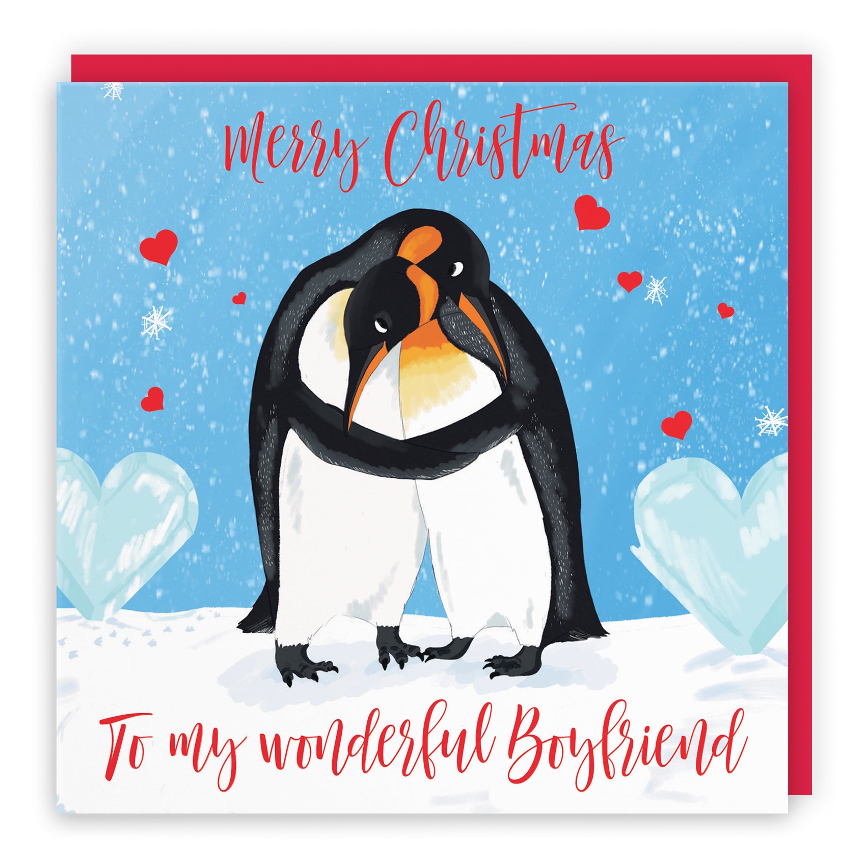 Penguin Christmas Card Cute Animals