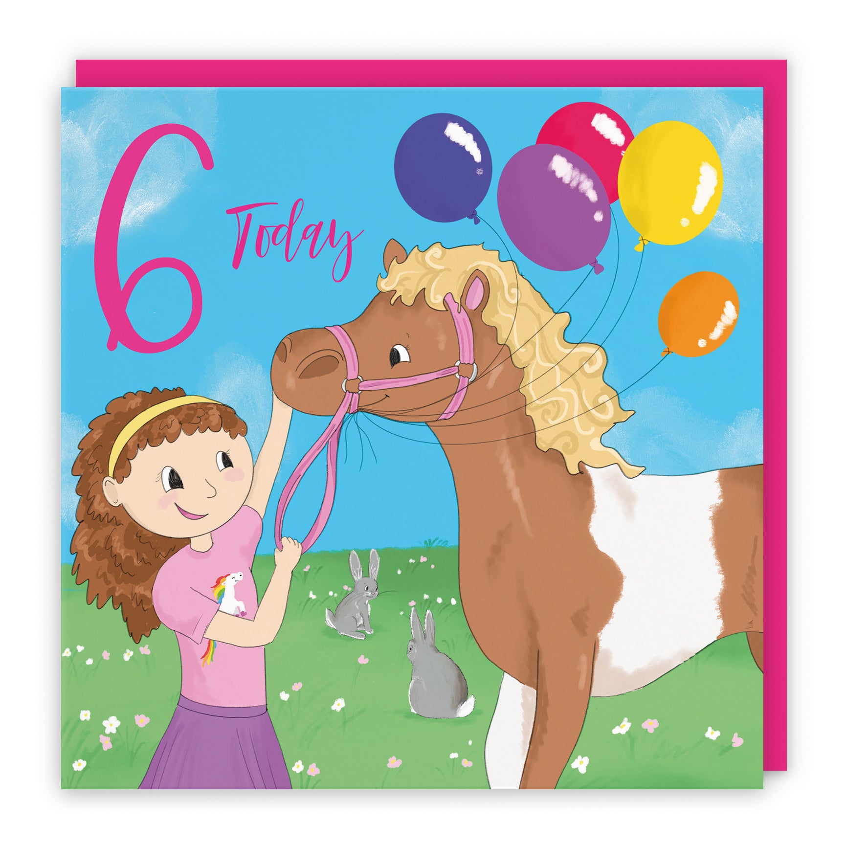 Girls Pony Birthday Card Happy Times